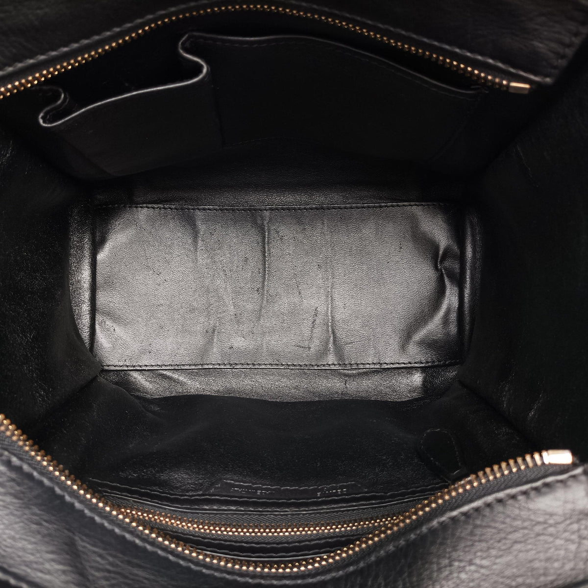 Pre-owned Celine Luggage Micro shopper Black Leather  handbag | stylenewstar