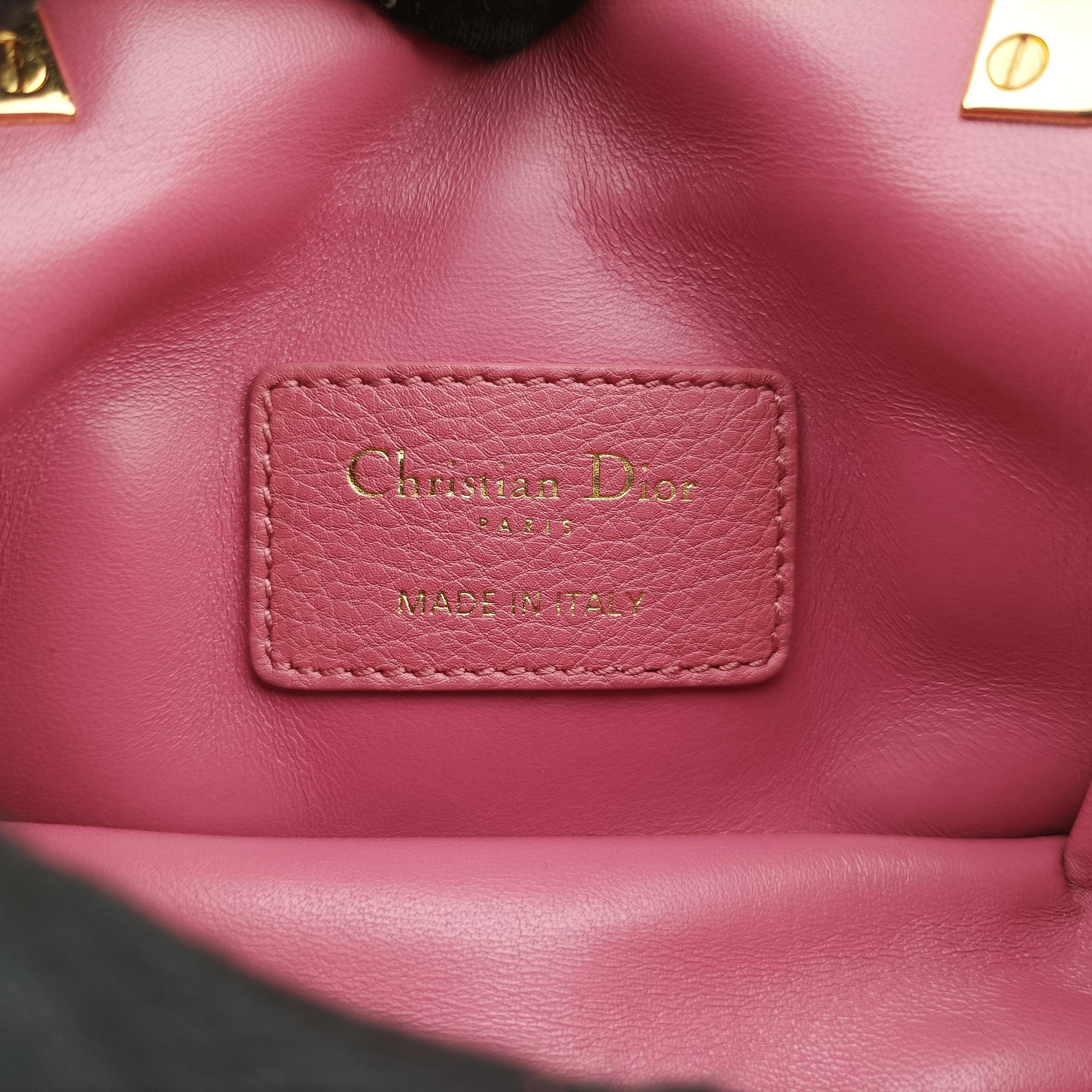 Pre-owned Christian Dior Caro micro Pink Leather  shoulderbag | stylenewstar