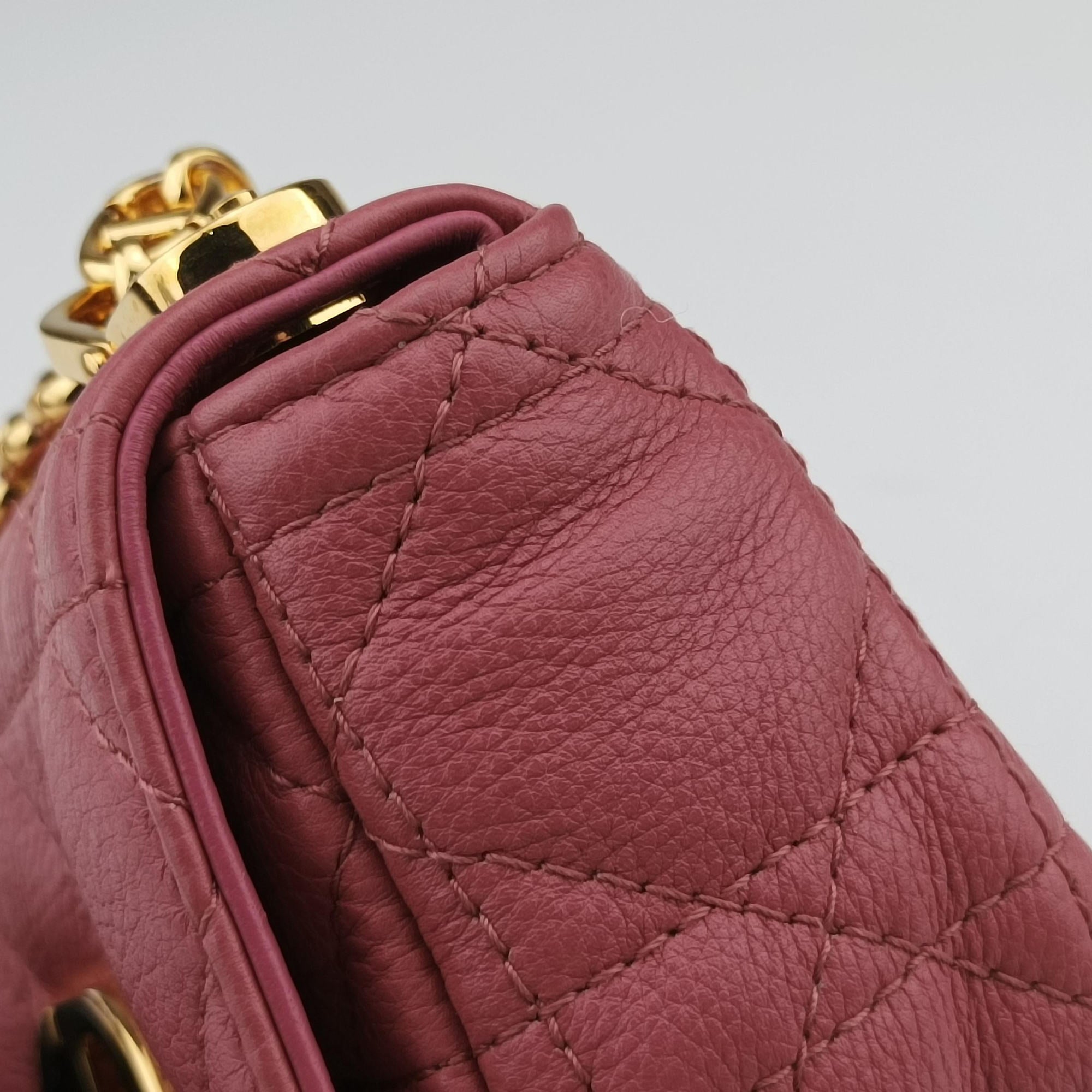 Pre-owned Christian Dior Caro micro Pink Leather  shoulderbag | stylenewstar