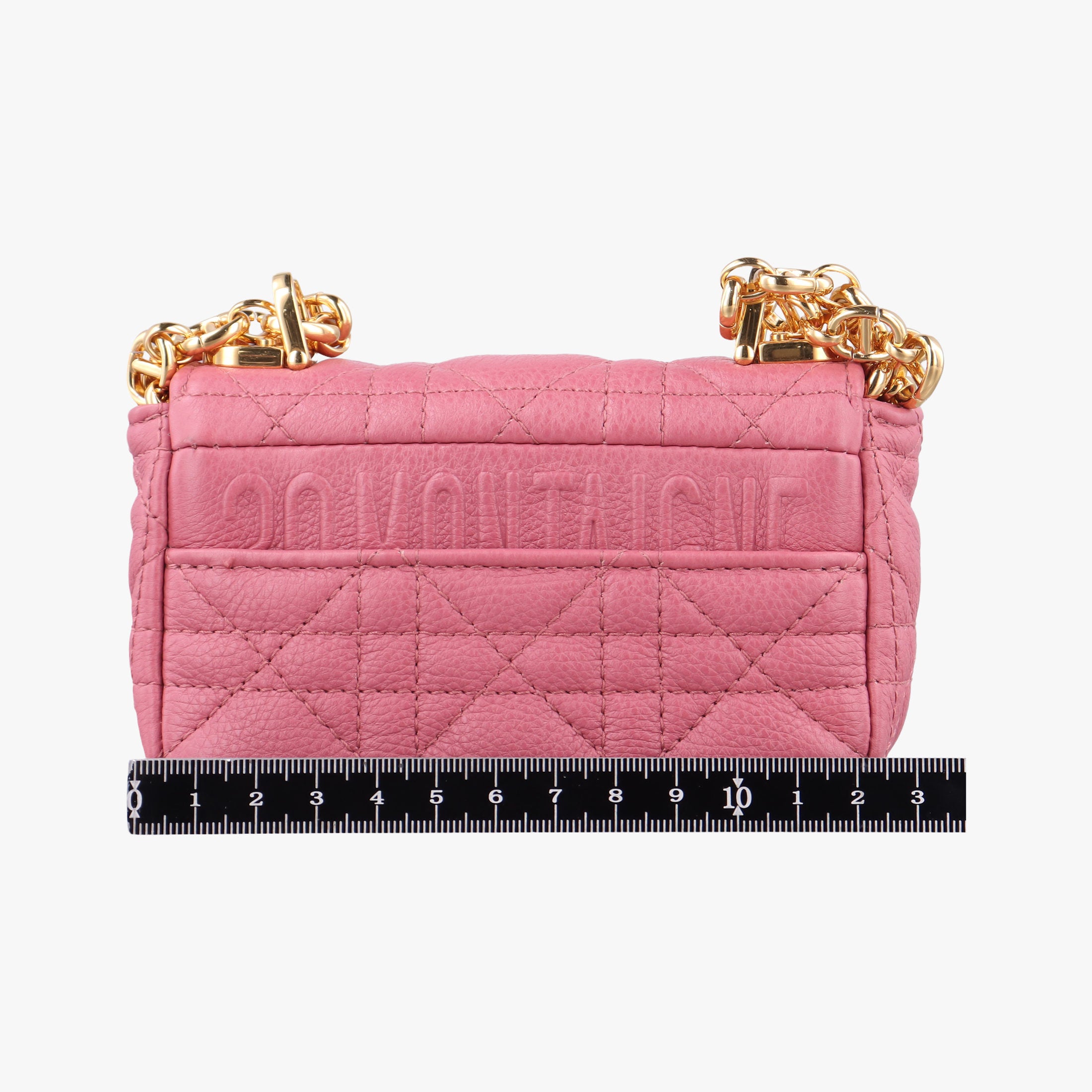 Pre-owned Christian Dior Caro micro Pink Leather  shoulderbag | stylenewstar