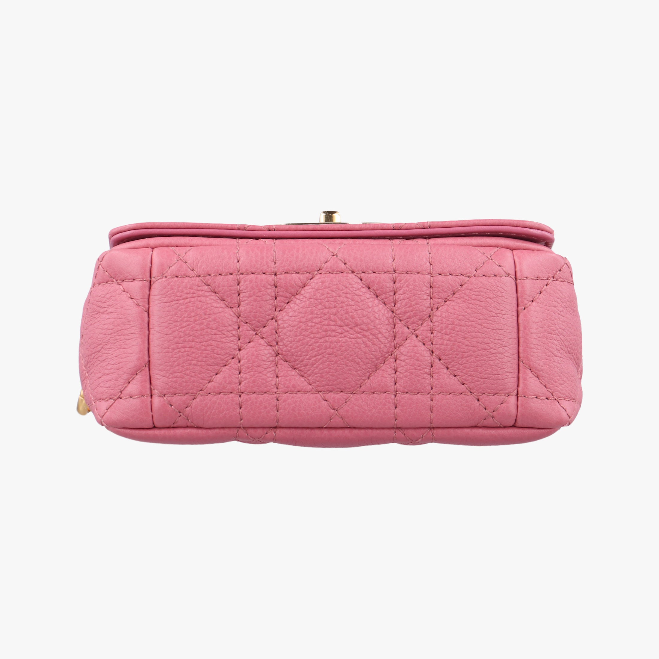 Pre-owned Christian Dior Caro micro Pink Leather  shoulderbag | stylenewstar