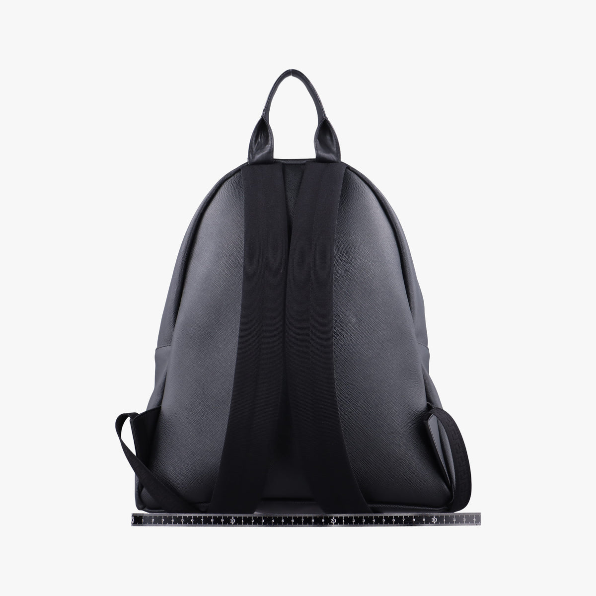 Pre-owned VERSACE La Medusa Black Leather  backpack/rucksack | stylenewstar