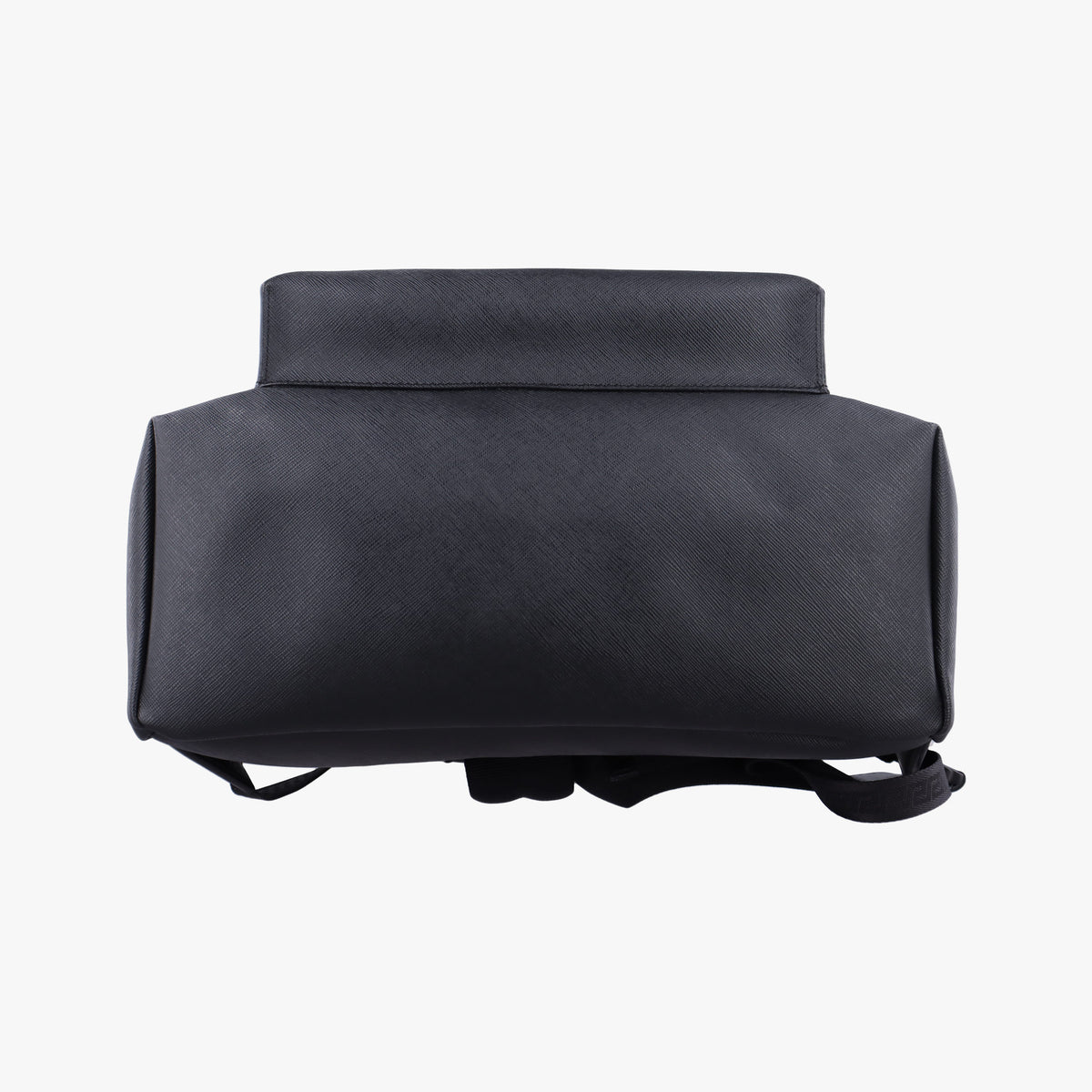 Pre-owned VERSACE La Medusa Black Leather  backpack/rucksack | stylenewstar