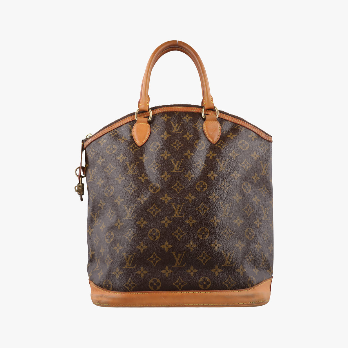 Pre-owned Louis Vuitton LOCKIT Brown Monogram Canvas M40103 handbag | stylenewstar
