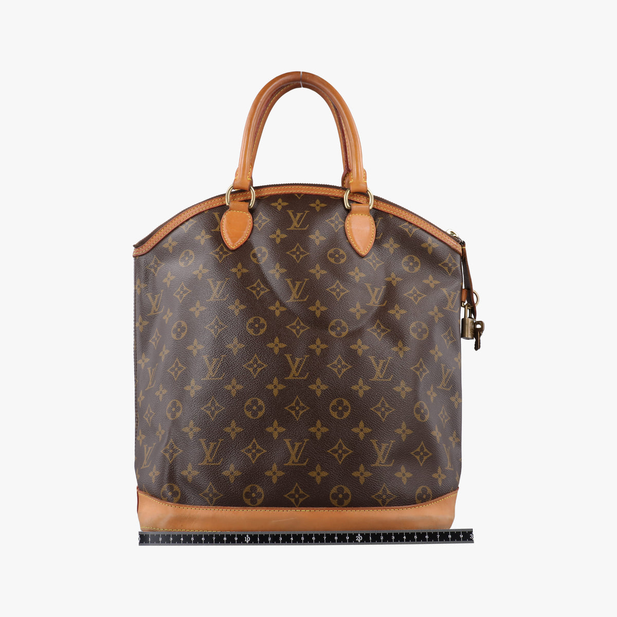 Pre-owned Louis Vuitton LOCKIT Brown Monogram Canvas M40103 handbag | stylenewstar
