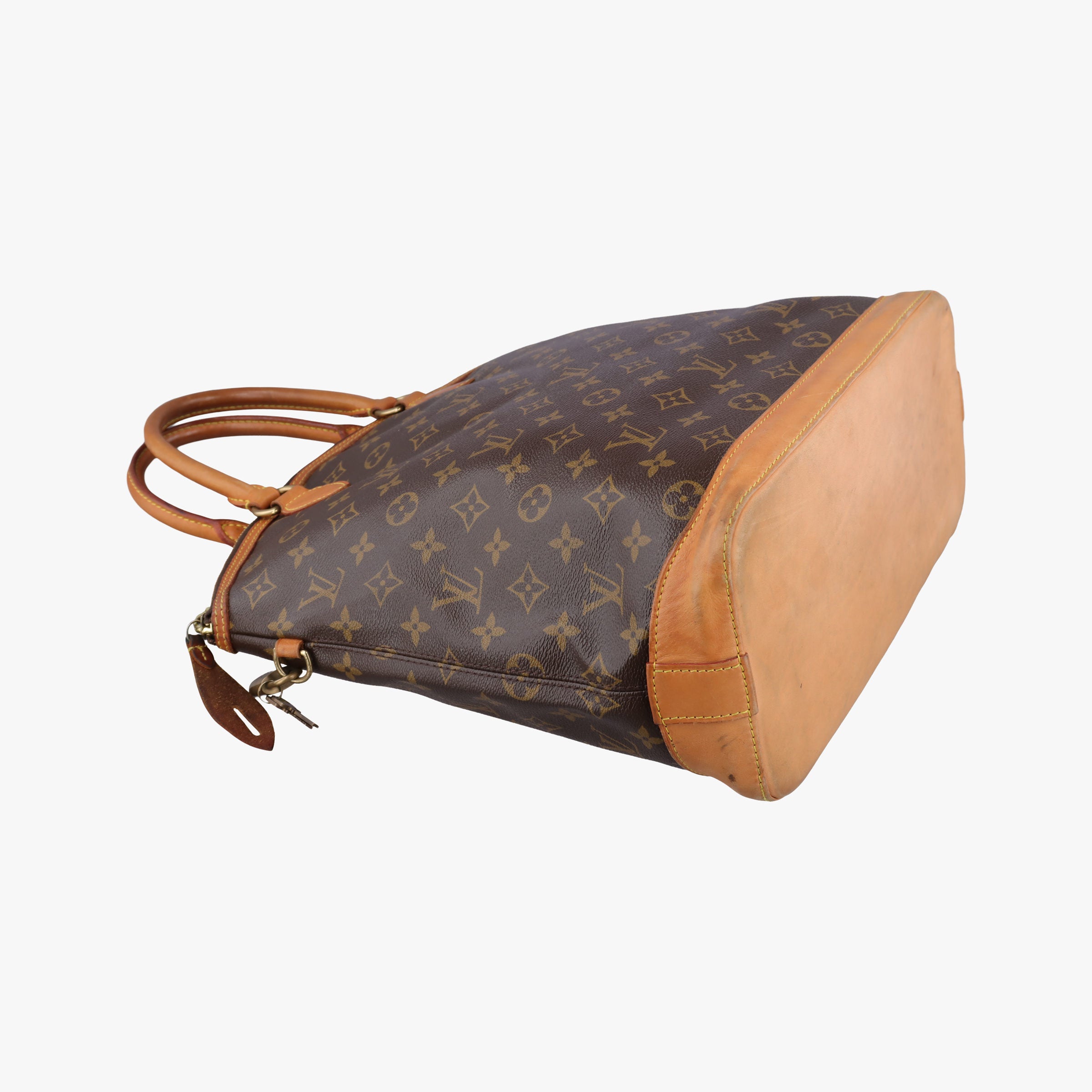 Pre-owned Louis Vuitton LOCKIT Brown Monogram Canvas M40103 handbag | stylenewstar