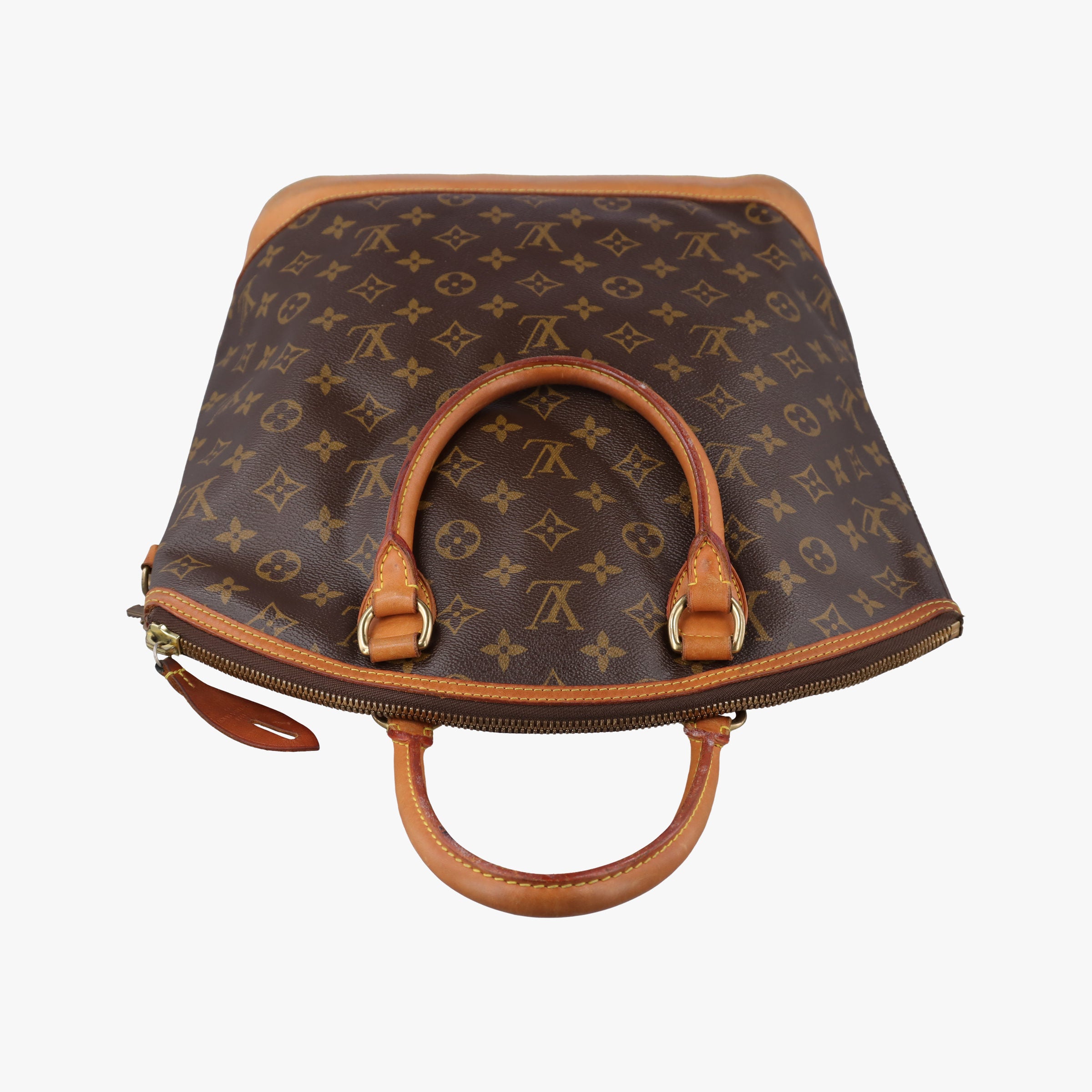 Pre-owned Louis Vuitton LOCKIT Brown Monogram Canvas M40103 handbag | stylenewstar