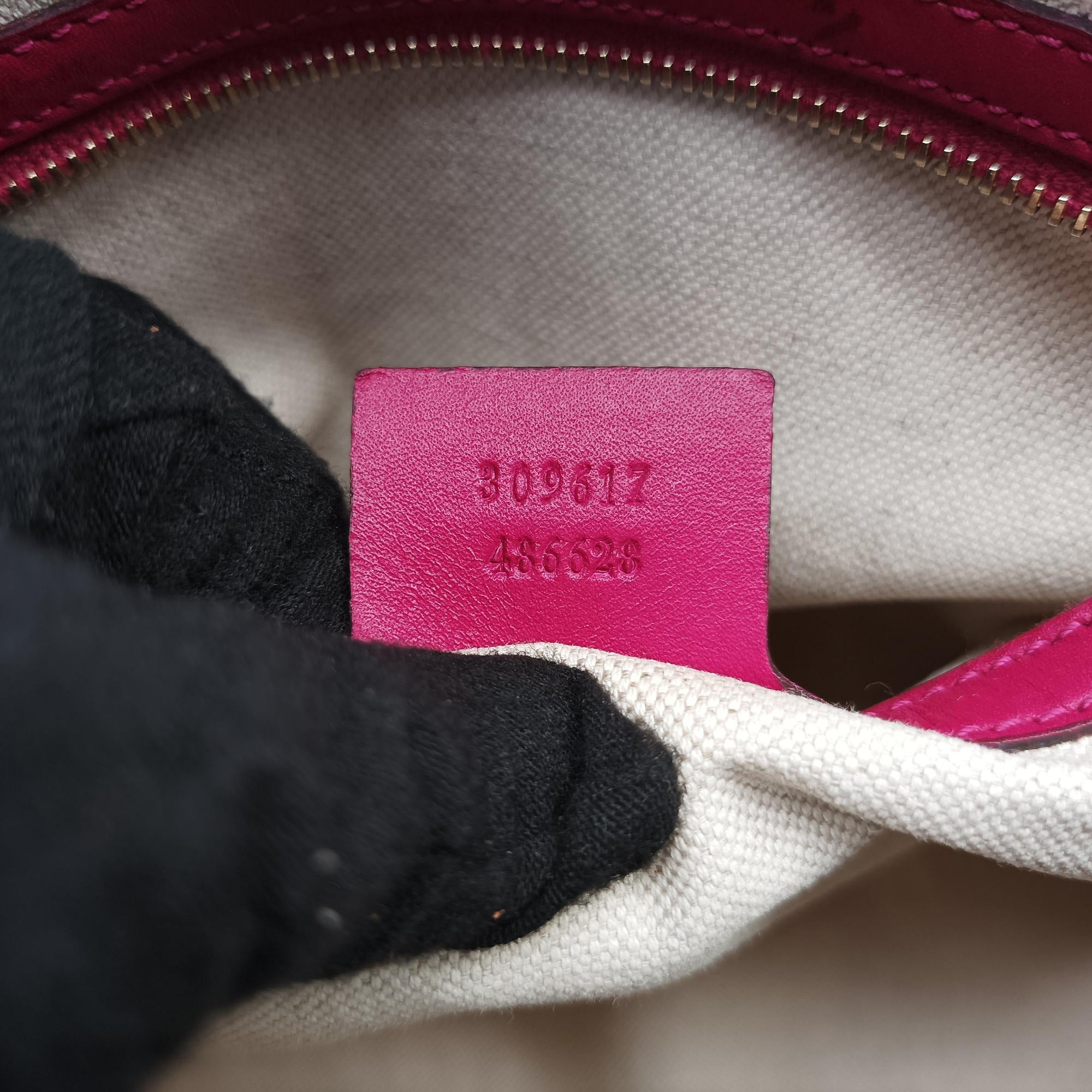 Secondhand Gucci Microguccissima Rose Patent Leather 309617 shoulderbag | stylenewstar