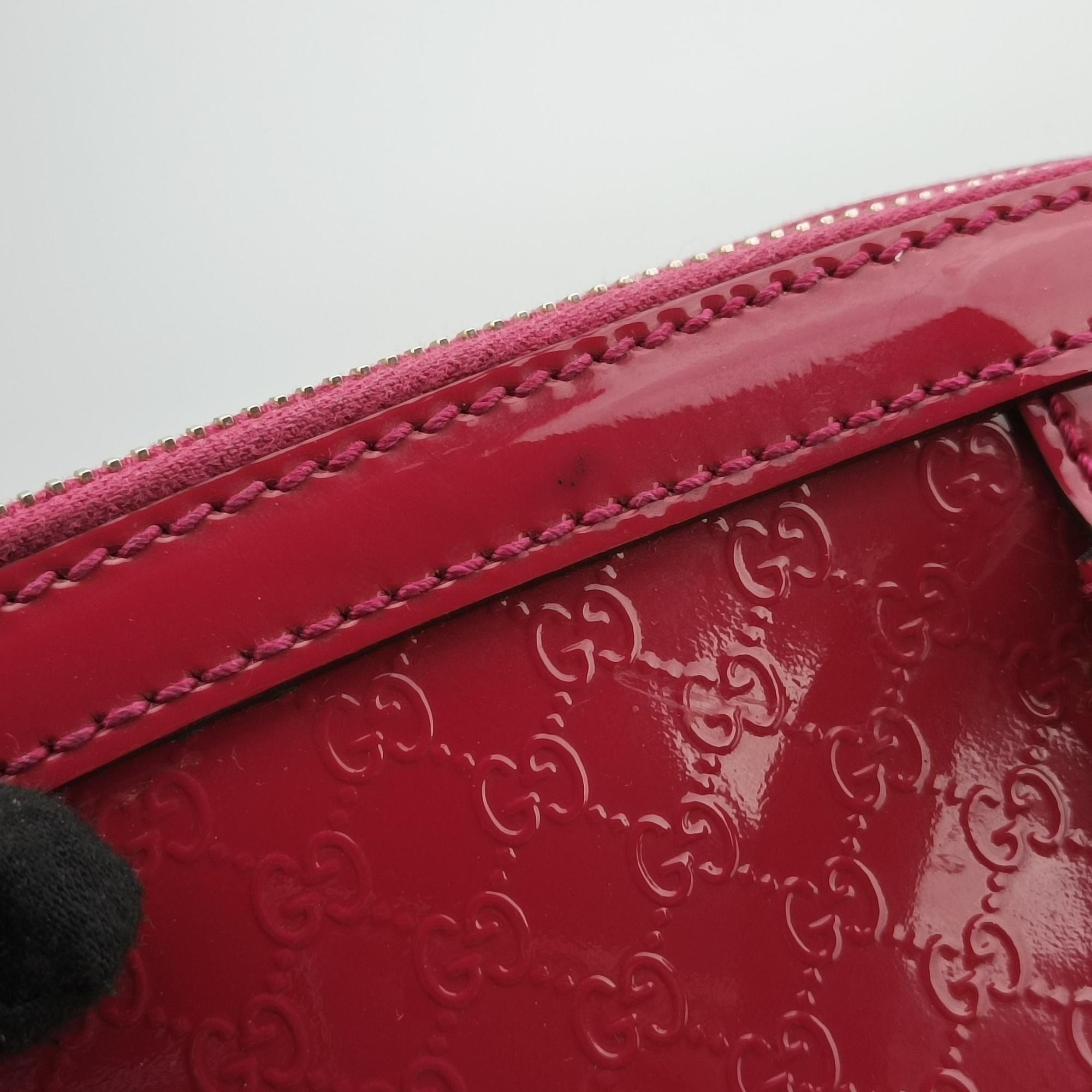 Secondhand Gucci Microguccissima Rose Patent Leather 309617 shoulderbag | stylenewstar