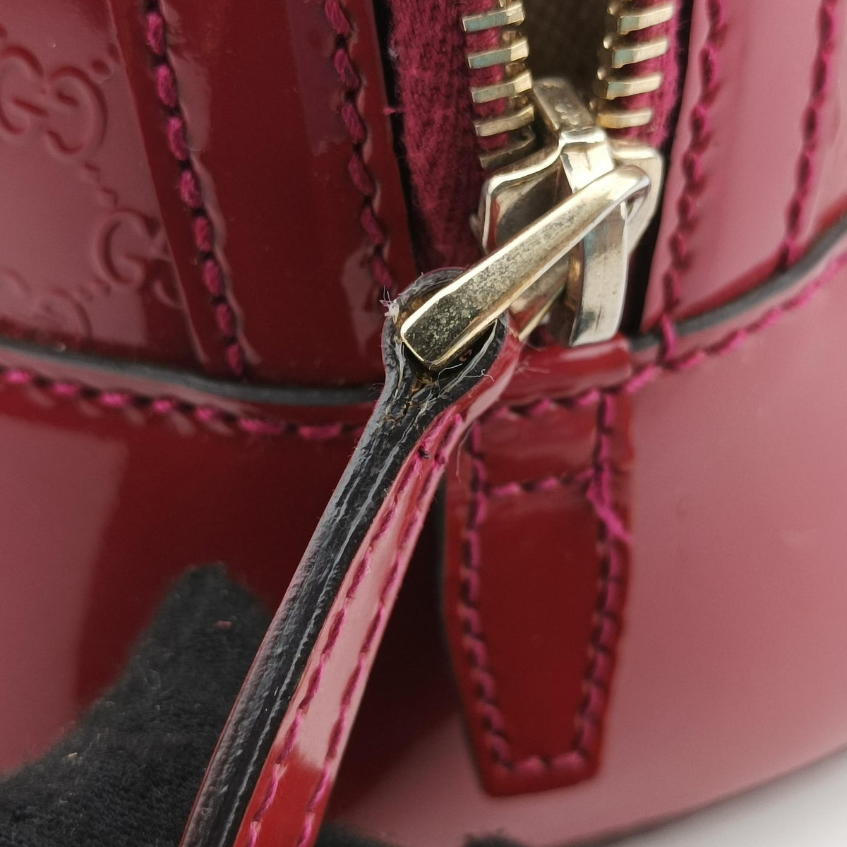 Secondhand Gucci Microguccissima Rose Patent Leather 309617 shoulderbag | stylenewstar