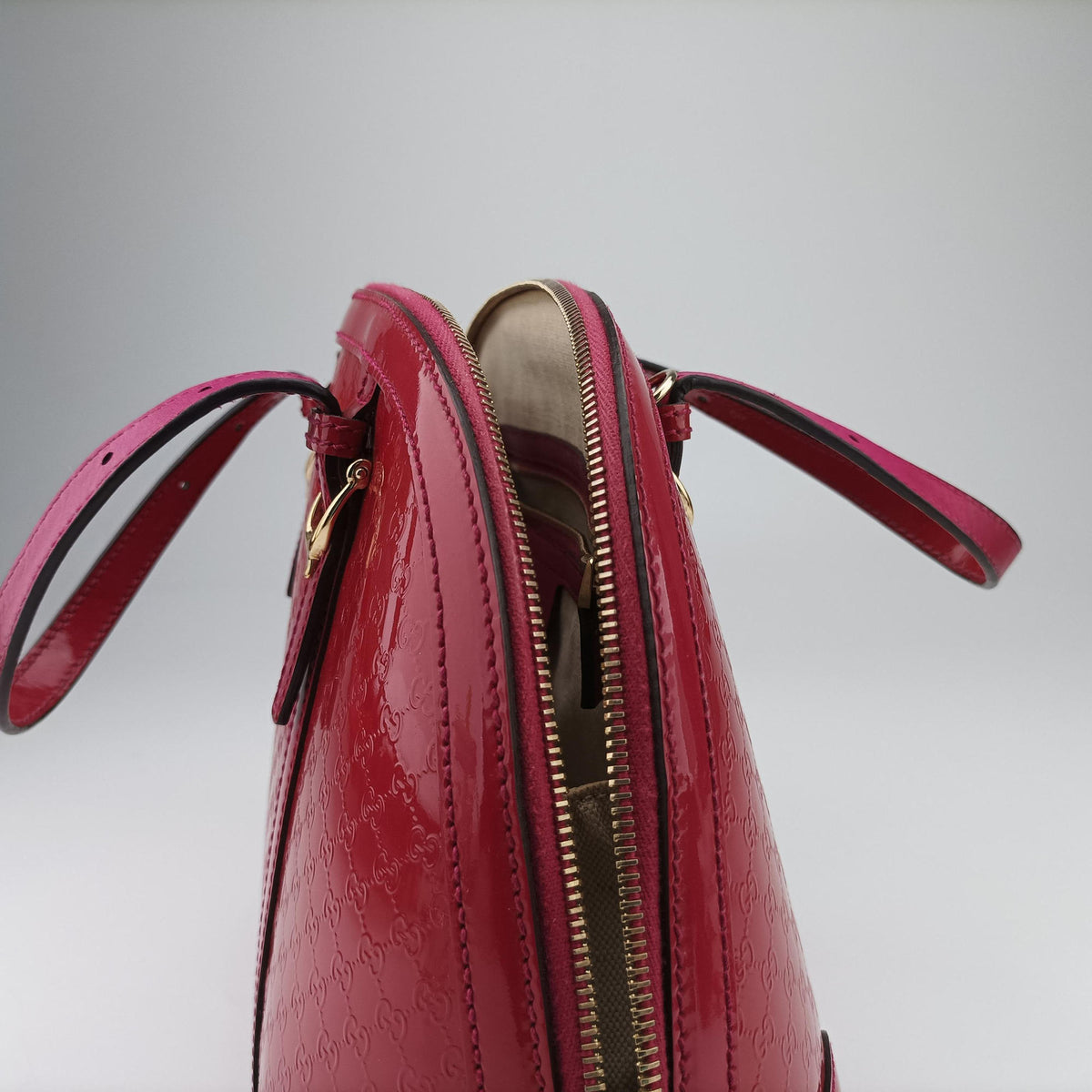 Secondhand Gucci Microguccissima Rose Patent Leather 309617 shoulderbag | stylenewstar