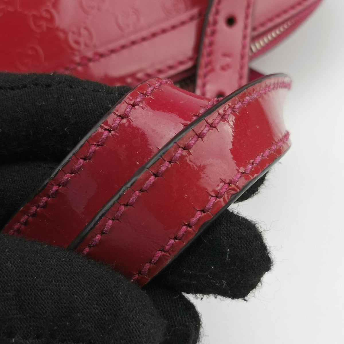 Secondhand Gucci Microguccissima Rose Patent Leather 309617 shoulderbag | stylenewstar