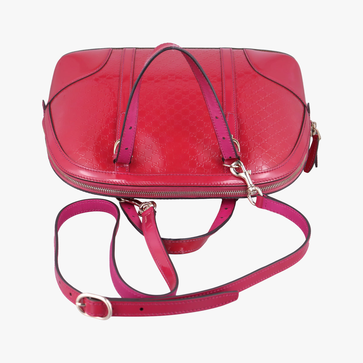 Secondhand Gucci Microguccissima Rose Patent Leather 309617 shoulderbag | stylenewstar