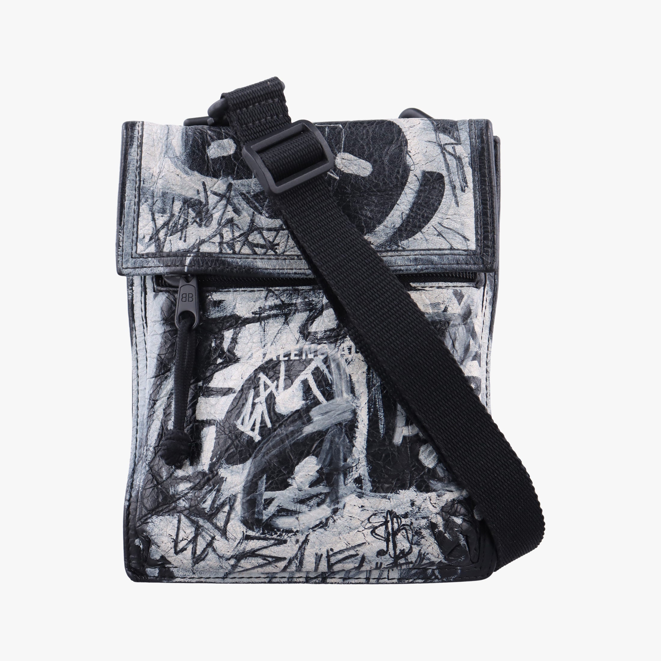 Vintage Balenciaga Explore Black×White Lambskin  shoulderbag | stylenewstar