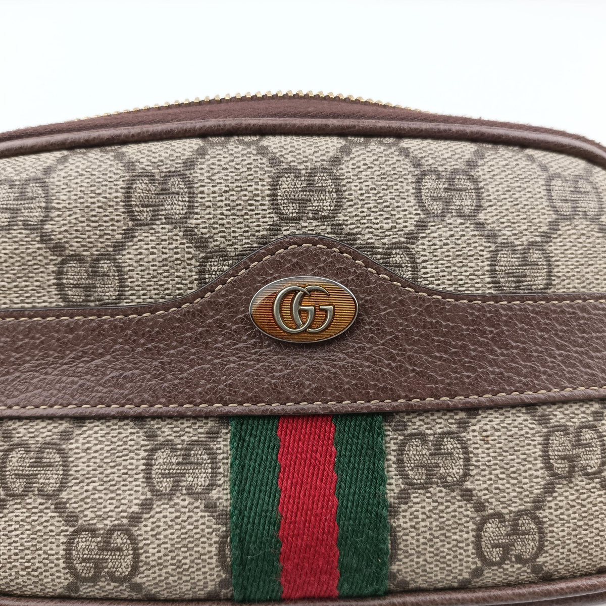 Secondhand Gucci Ophidia Brown PVC coated canvas 519308 bum bag/waist bag | stylenewstar