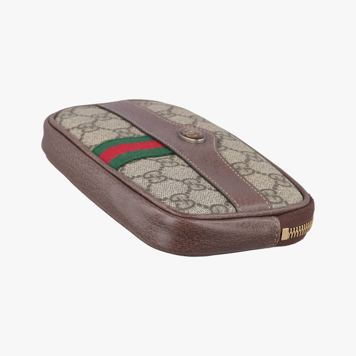 Secondhand Gucci Ophidia Brown PVC coated canvas 519308 bum bag/waist bag | stylenewstar