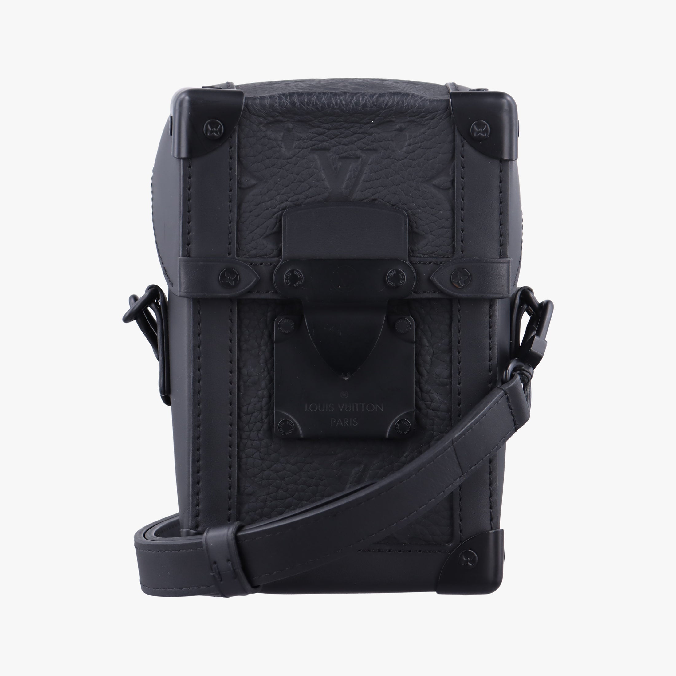 Pre-owned Louis Vuitton Vertical Trunk Noir Monogram Taurillon M82070 shoulderbag | stylenewstar