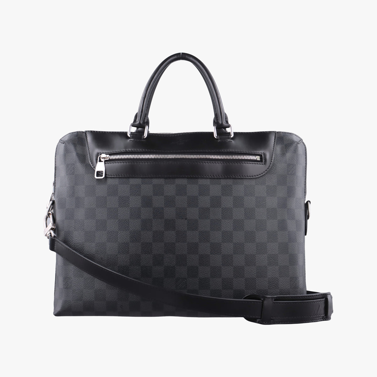 Pre-owned Louis Vuitton Porte-Documents Jour NM Noir Damier Graphite N48260 shoulderbag | stylenewstar