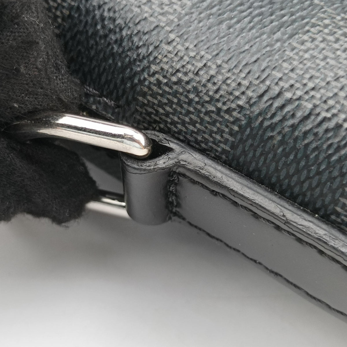 Pre-owned Louis Vuitton Porte-Documents Jour NM Noir Damier Graphite N48260 shoulderbag | stylenewstar