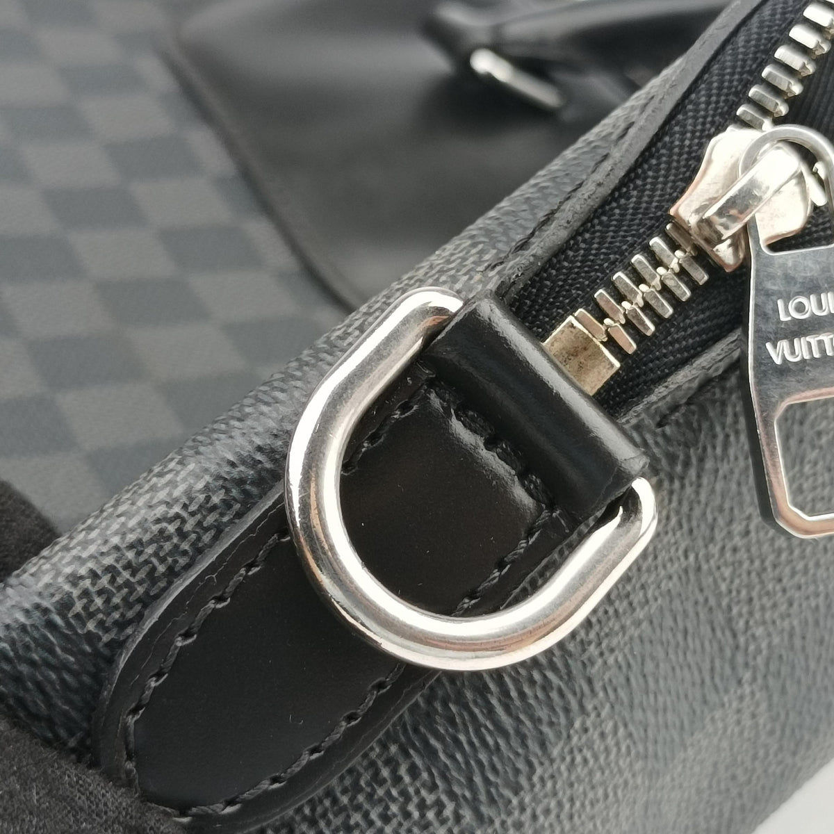 Pre-owned Louis Vuitton Porte-Documents Jour NM Noir Damier Graphite N48260 shoulderbag | stylenewstar