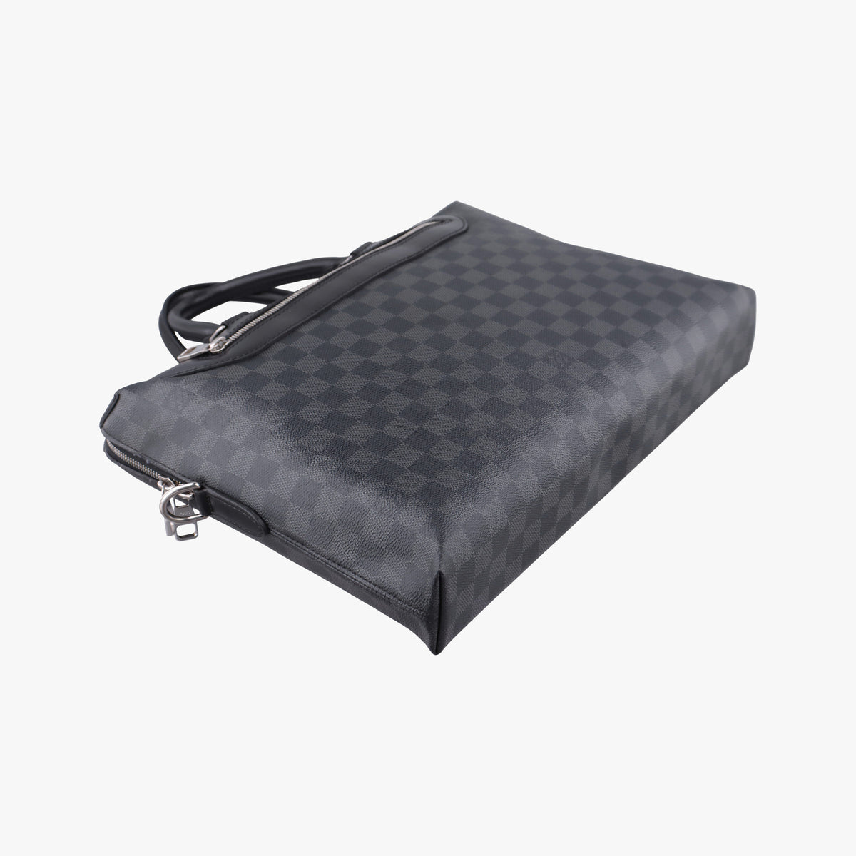 Pre-owned Louis Vuitton Porte-Documents Jour NM Noir Damier Graphite N48260 shoulderbag | stylenewstar