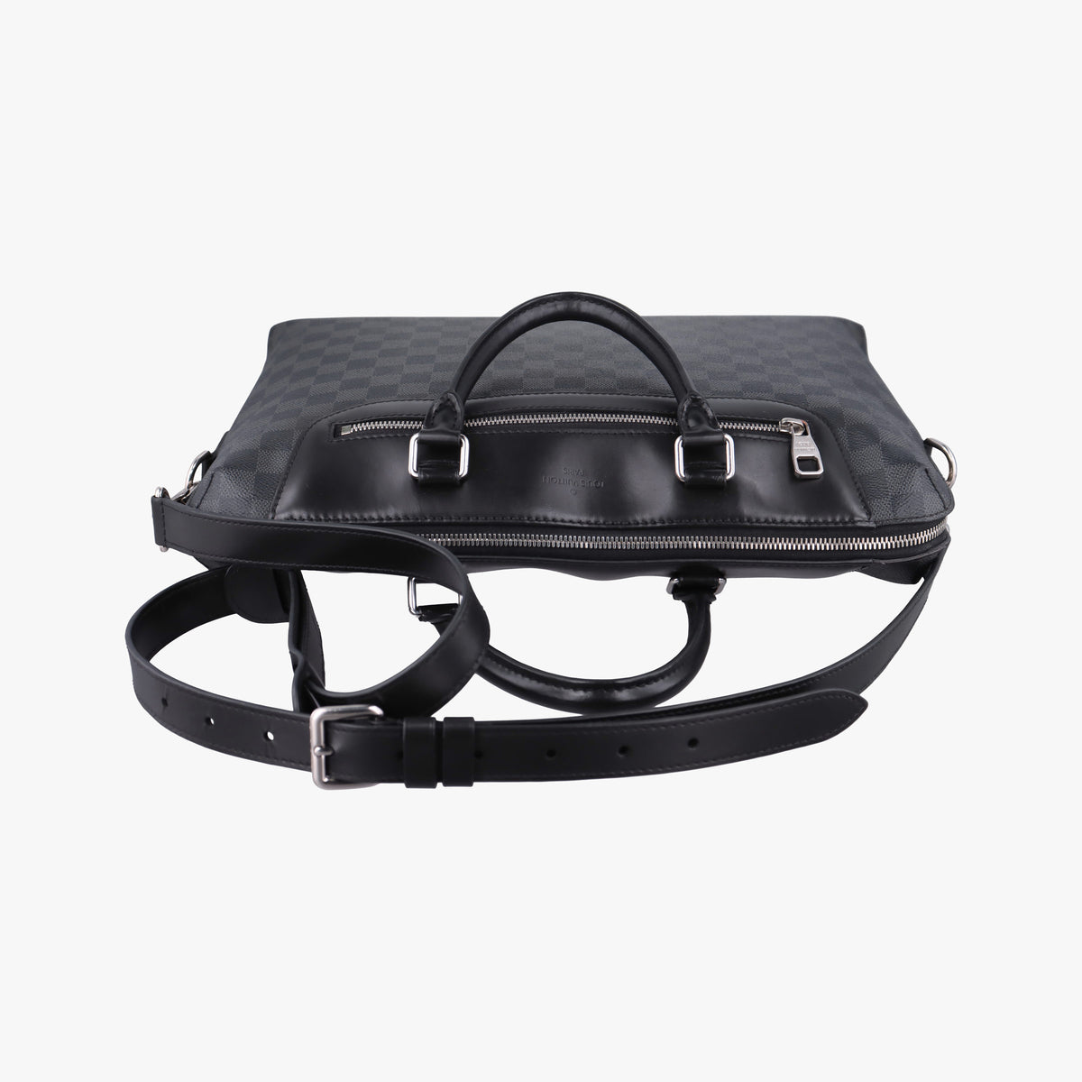 Pre-owned Louis Vuitton Porte-Documents Jour NM Noir Damier Graphite N48260 shoulderbag | stylenewstar