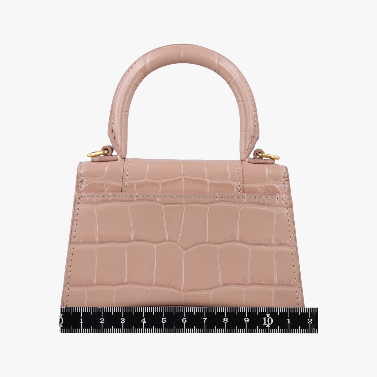Pre-owned Balenciaga Hourglass mini Beige leather  shoulderbag | stylenewstar