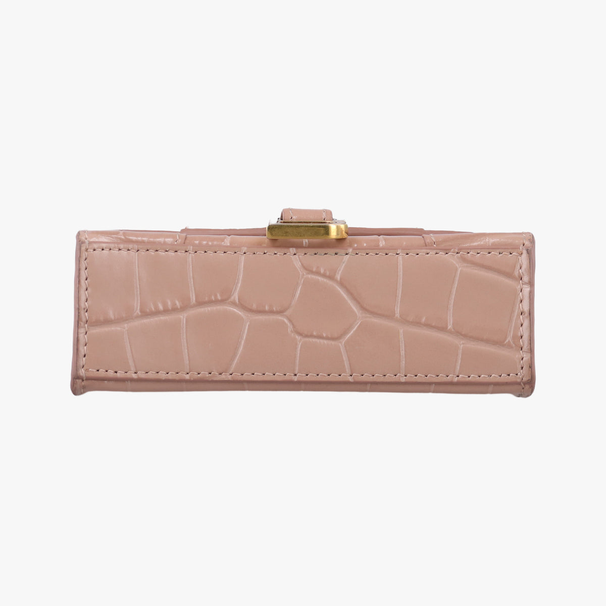 Pre-owned Balenciaga Hourglass mini Beige leather  shoulderbag | stylenewstar