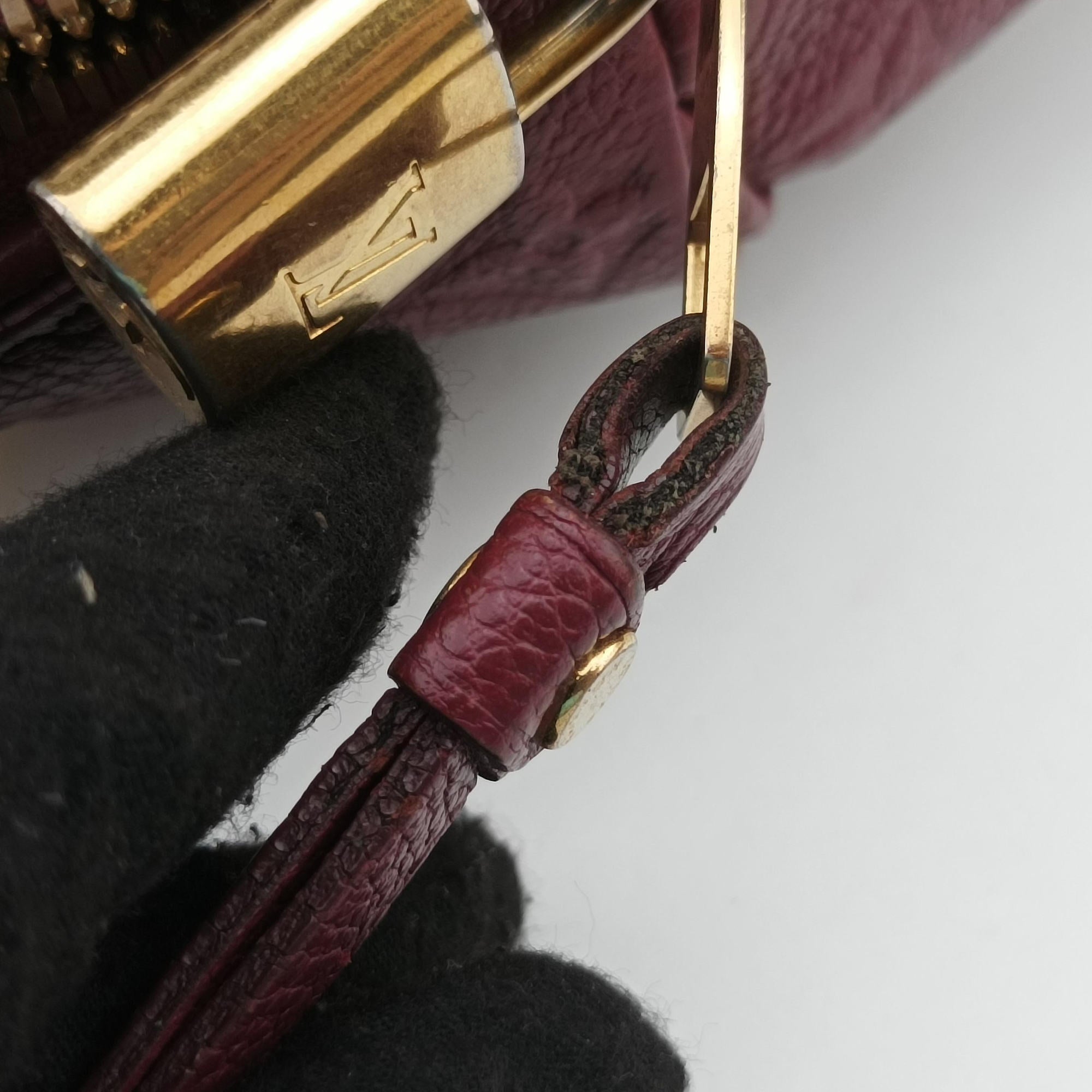 Pre-owned Louis Vuitton Speedy Bandouliere 25 Aurore Monogram Empreinte M40764 shoulderbag | stylenewstar