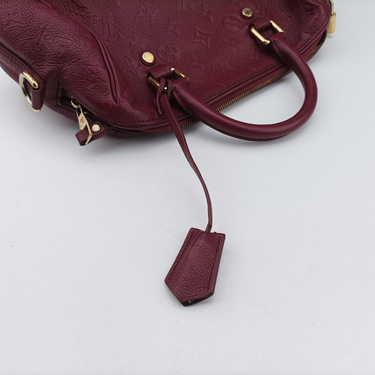 Pre-owned Louis Vuitton Speedy Bandouliere 25 Aurore Monogram Empreinte M40764 shoulderbag | stylenewstar