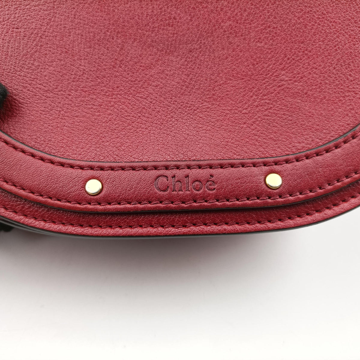 Pre-owned Chloe Bracelet Nile Red Leather  shoulderbag | stylenewstar