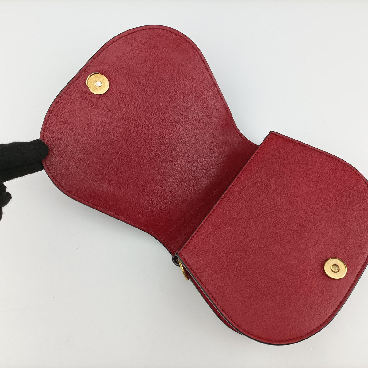 Pre-owned Chloe Bracelet Nile Red Leather  shoulderbag | stylenewstar