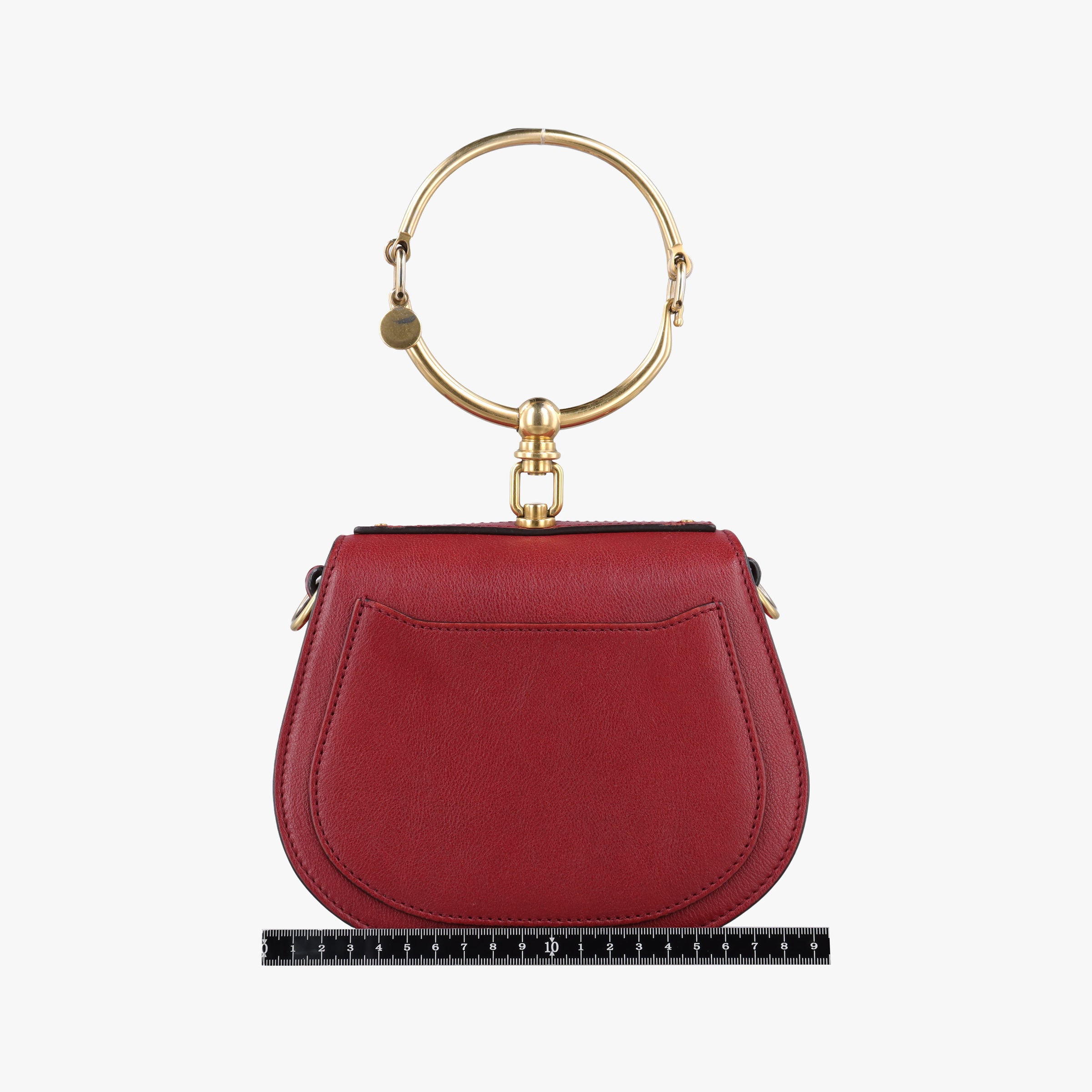 Pre-owned Chloe Bracelet Nile Red Leather  shoulderbag | stylenewstar