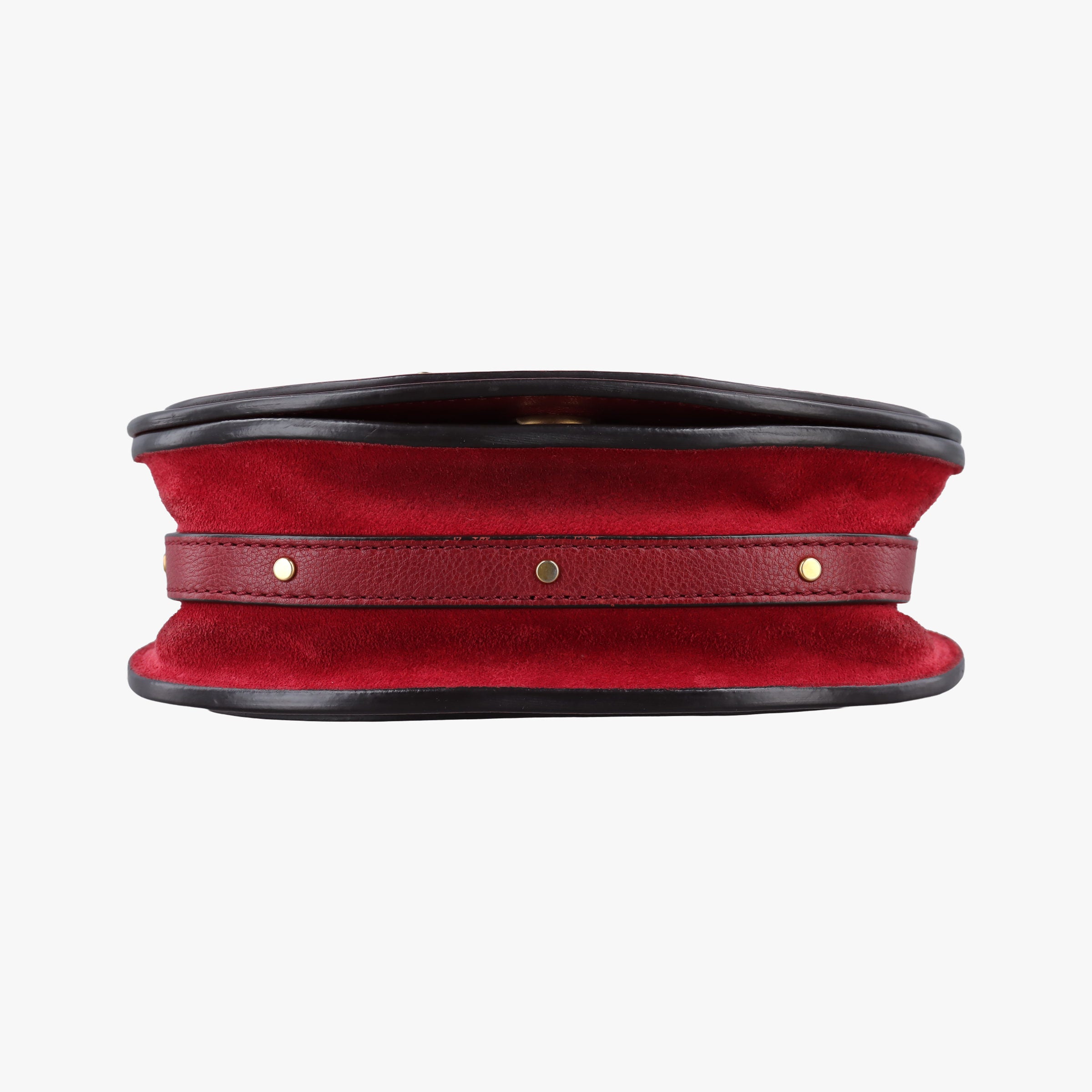 Pre-owned Chloe Bracelet Nile Red Leather  shoulderbag | stylenewstar