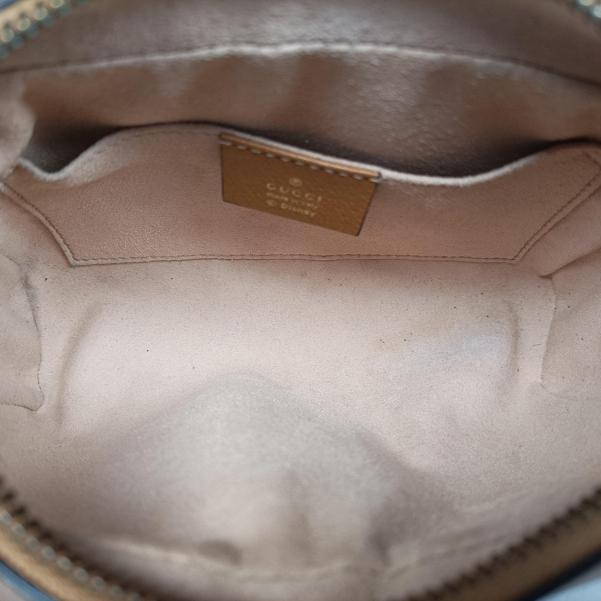 Pre-owned Gucci Mickey Mouse Disney collaboration Brown×Multicolour PVC coated canvas×Leather 602536 shoulderbag | stylenewstar