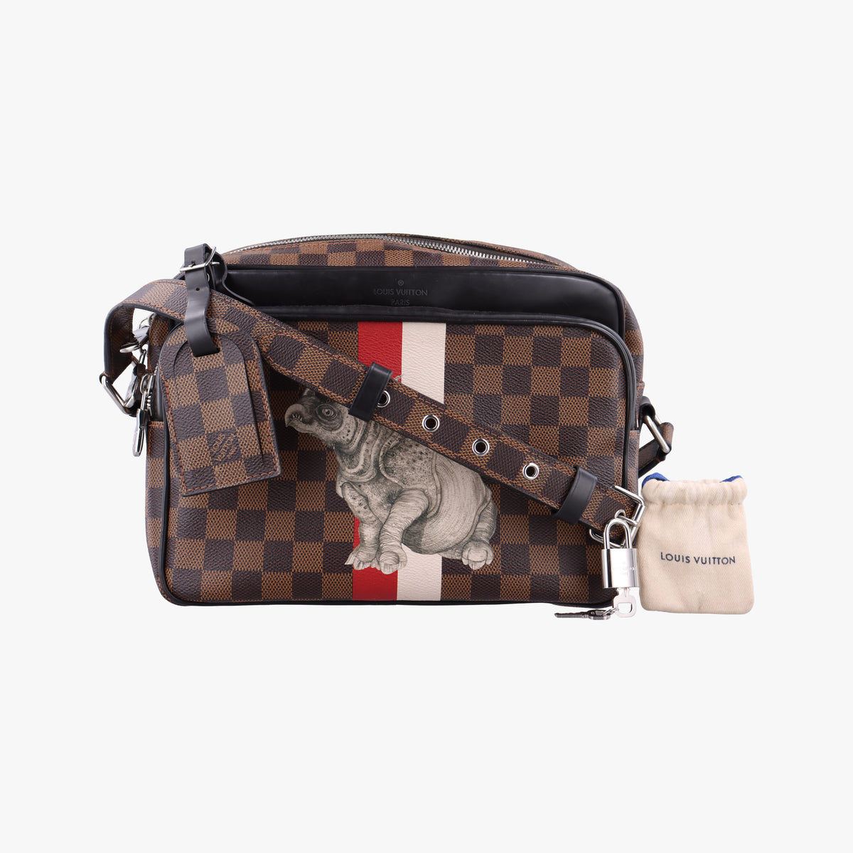 Pre-owned Louis Vuitton Nile PM Chapman Brothers EBENE Damier Canvas N42704 shoulderbag | stylenewstar