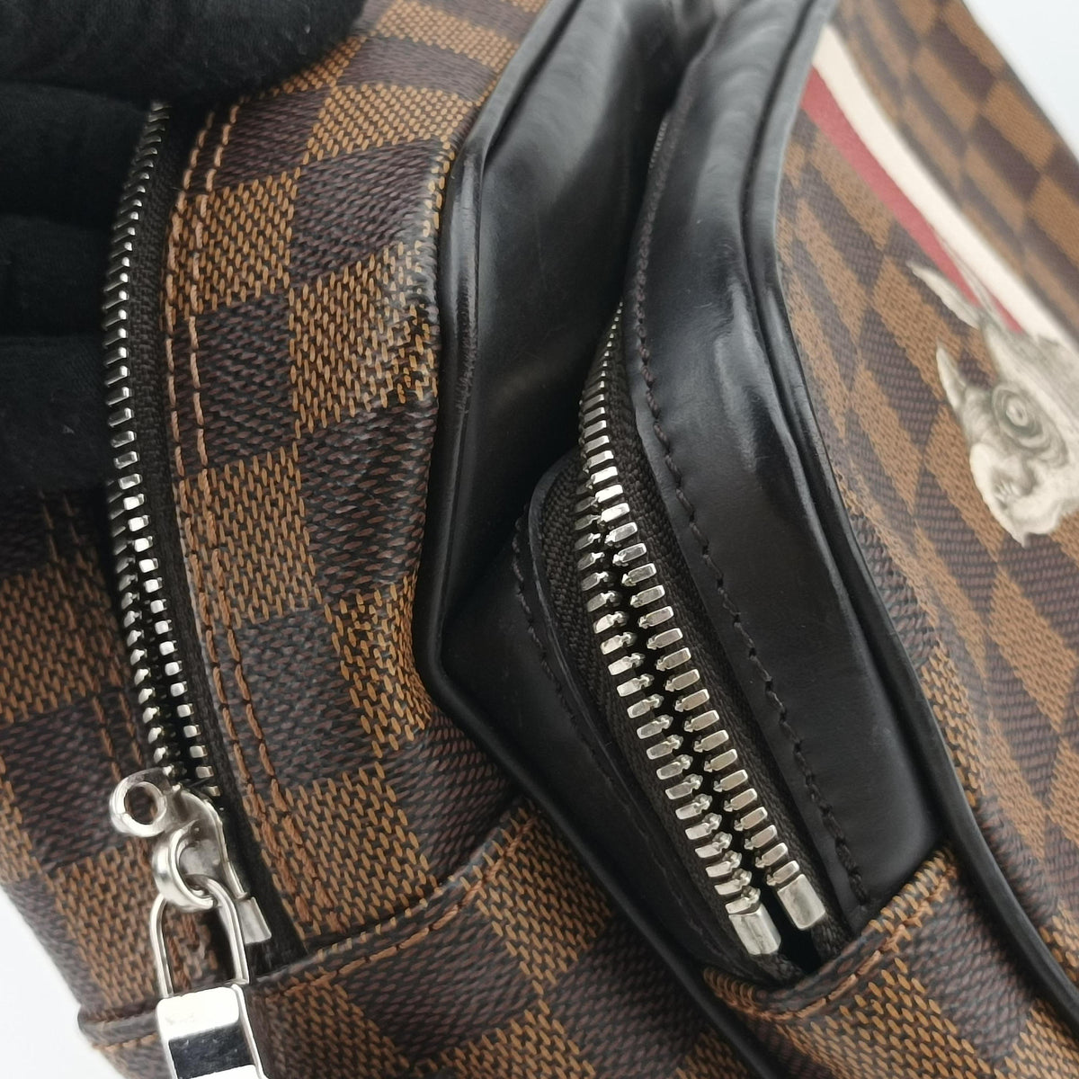 Pre-owned Louis Vuitton Nile PM Chapman Brothers EBENE Damier Canvas N42704 shoulderbag | stylenewstar
