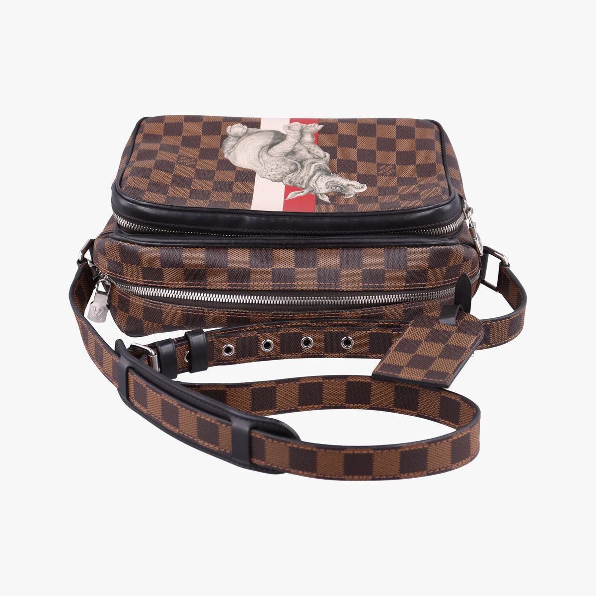 Pre-owned Louis Vuitton Nile PM Chapman Brothers EBENE Damier Canvas N42704 shoulderbag | stylenewstar