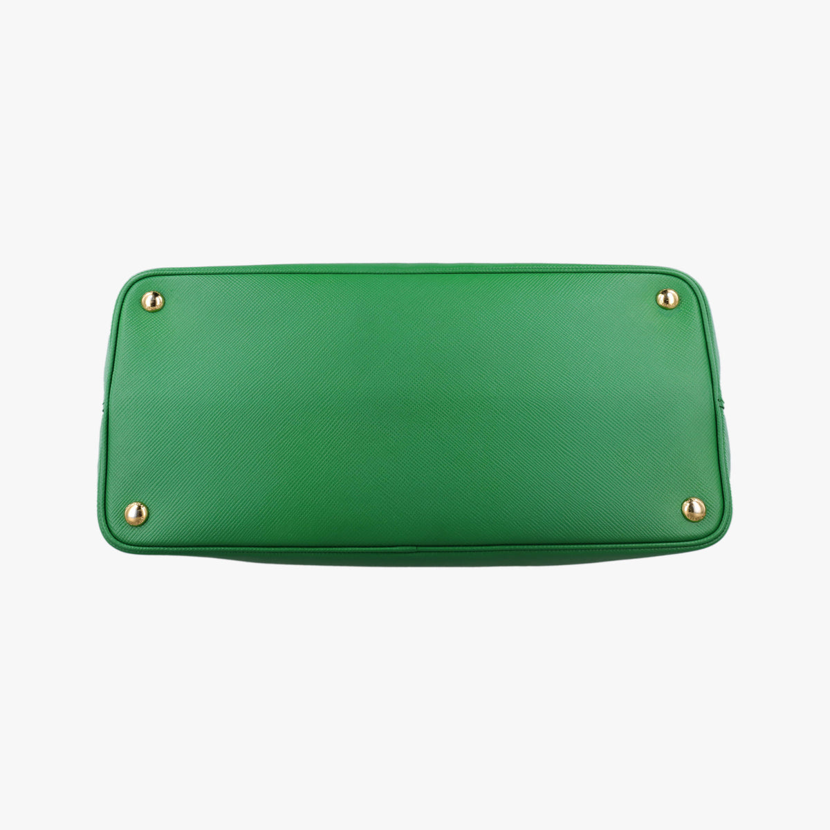Pre-owned Prada Double Cuir Green SAFFIANO Leather B2756T handbag | stylenewstar