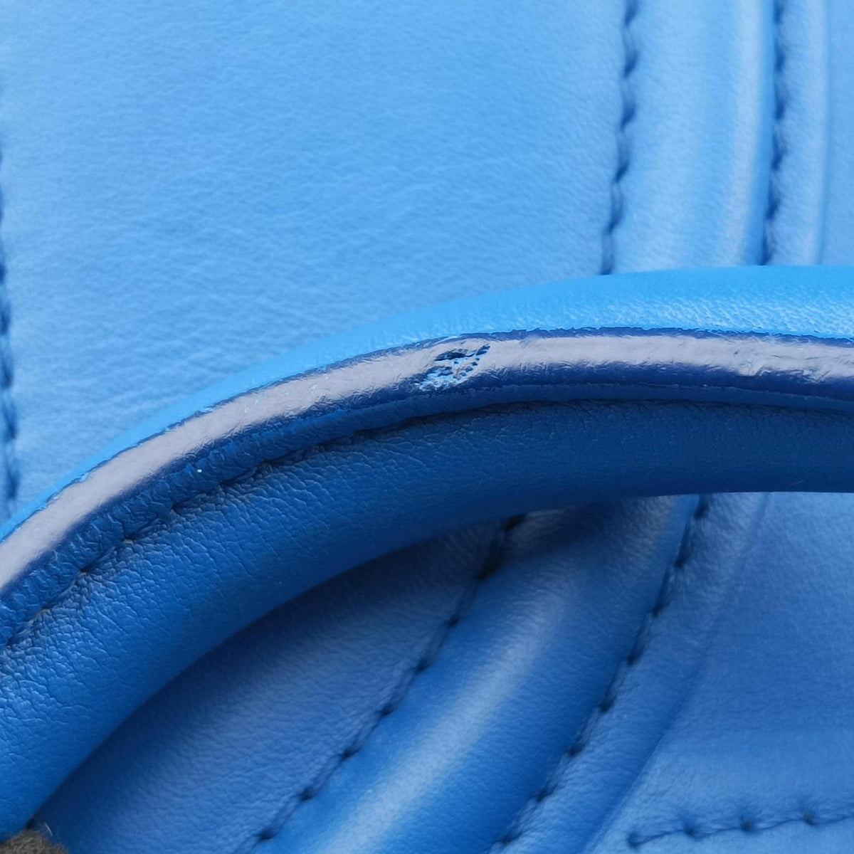 Vintage Celine Luggage Square Phantom Blue Leather  handbag | stylenewstar