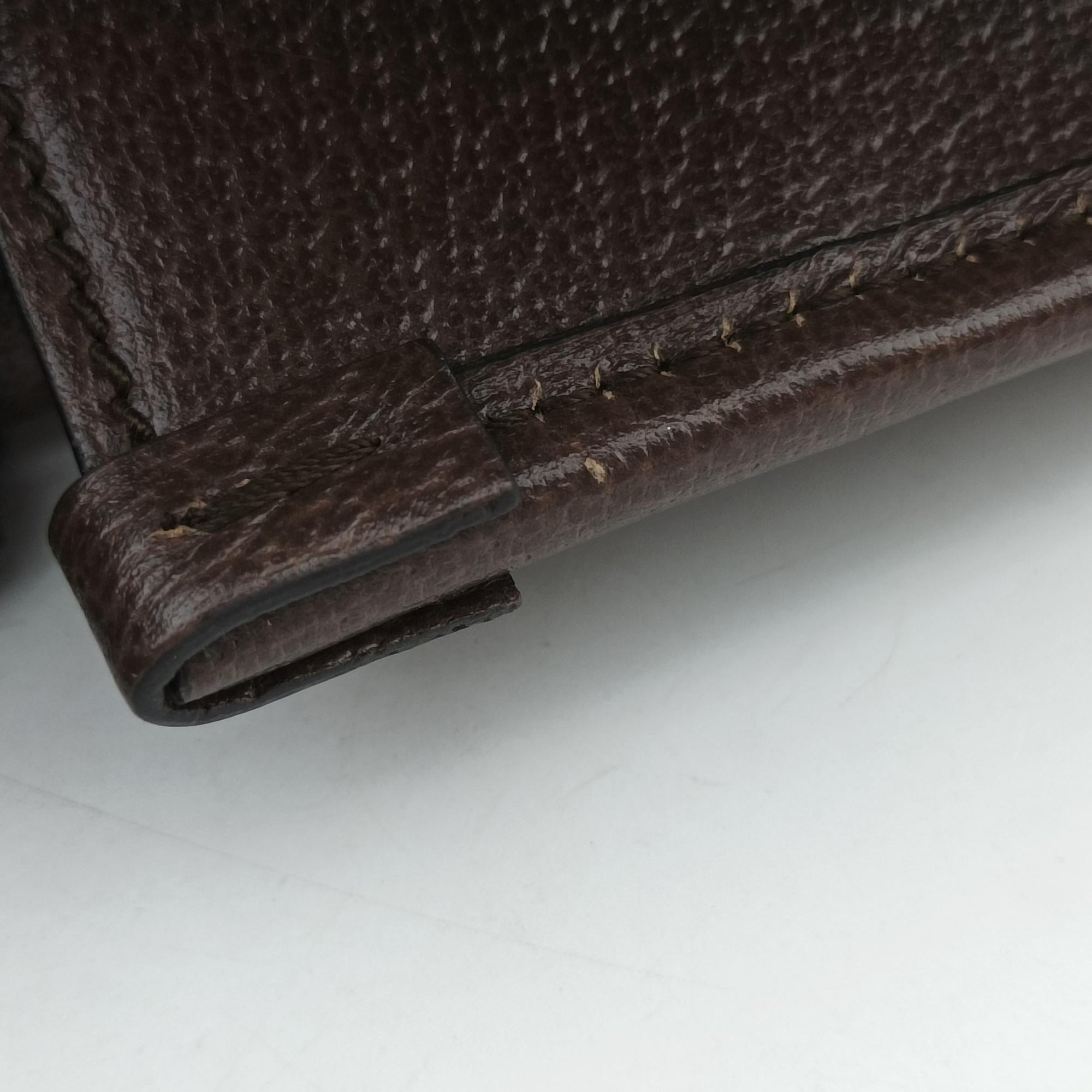 Vintage Gucci Interlocking G Tiger Mini Brown PVC coated canvas×Leather 671623 shoulderbag | stylenewstar