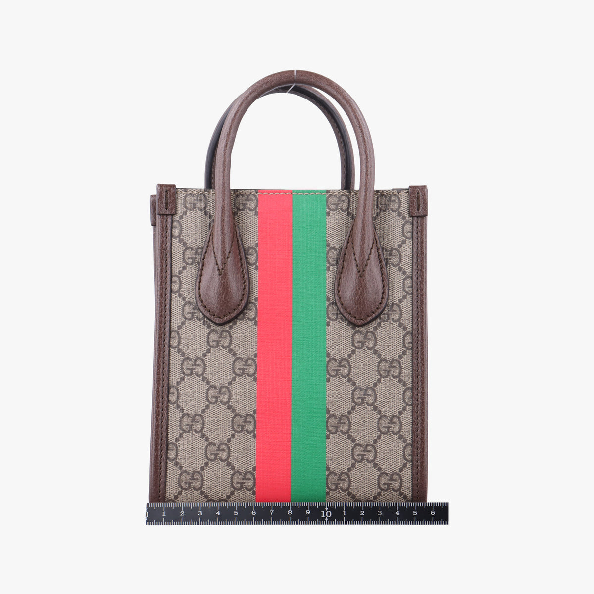 Vintage Gucci Interlocking G Tiger Mini Brown PVC coated canvas×Leather 671623 shoulderbag | stylenewstar