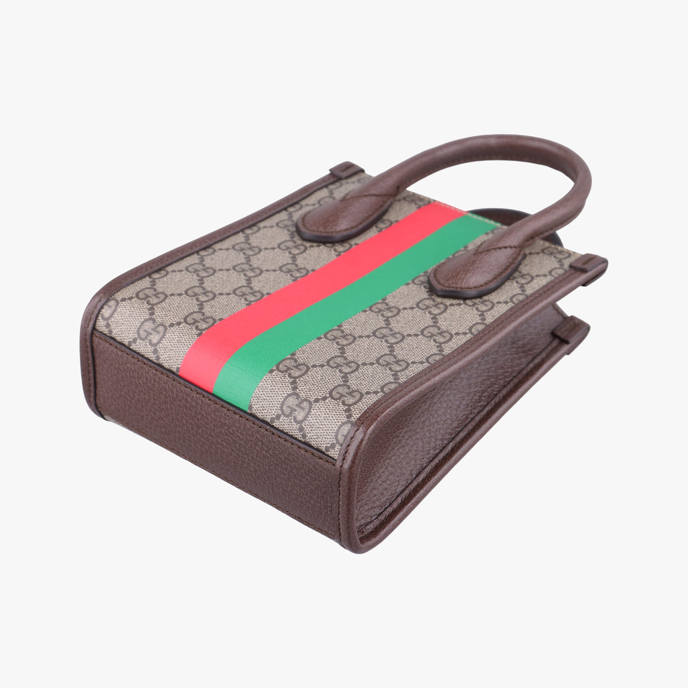 Vintage Gucci Interlocking G Tiger Mini Brown PVC coated canvas×Leather 671623 shoulderbag | stylenewstar
