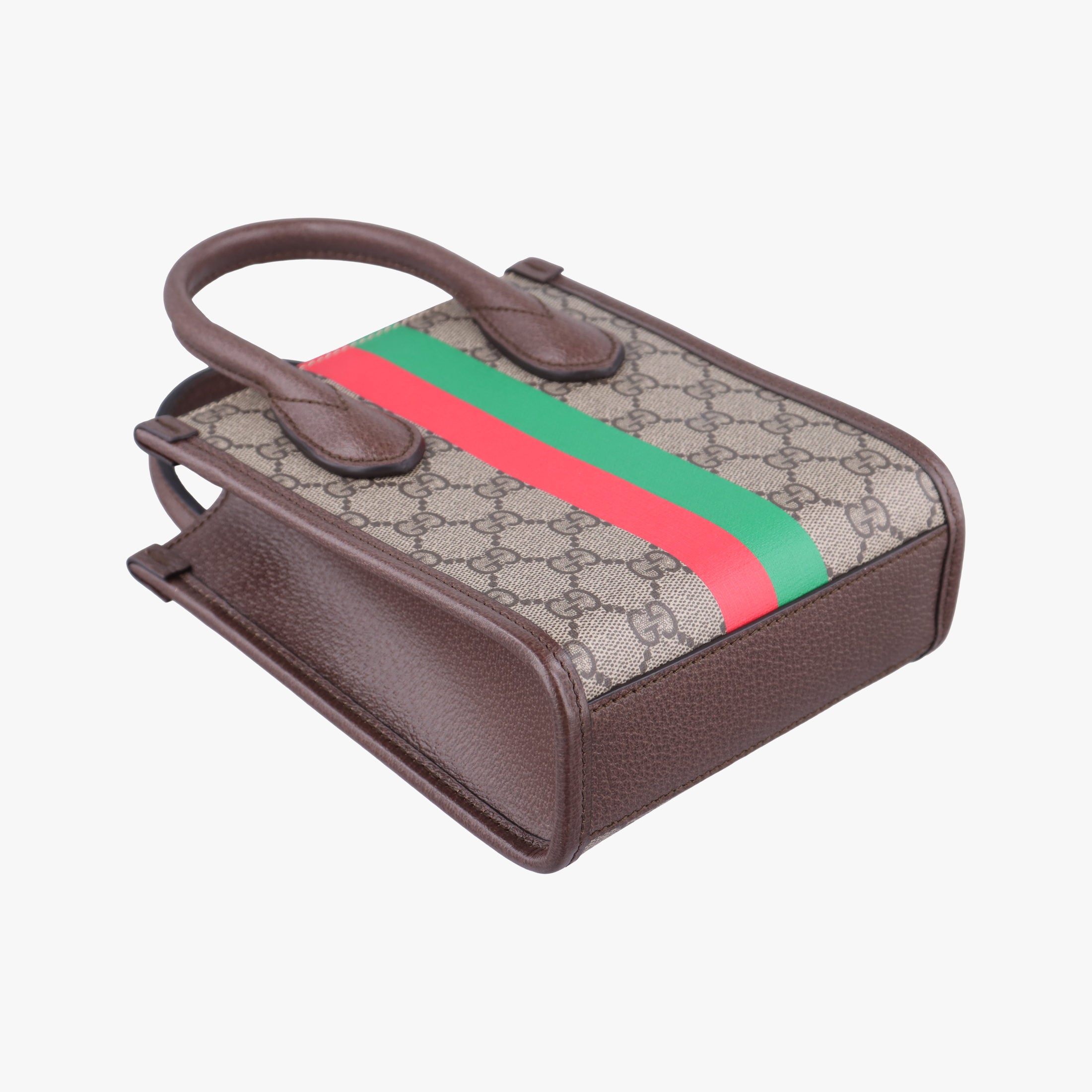 Vintage Gucci Interlocking G Tiger Mini Brown PVC coated canvas×Leather 671623 shoulderbag | stylenewstar