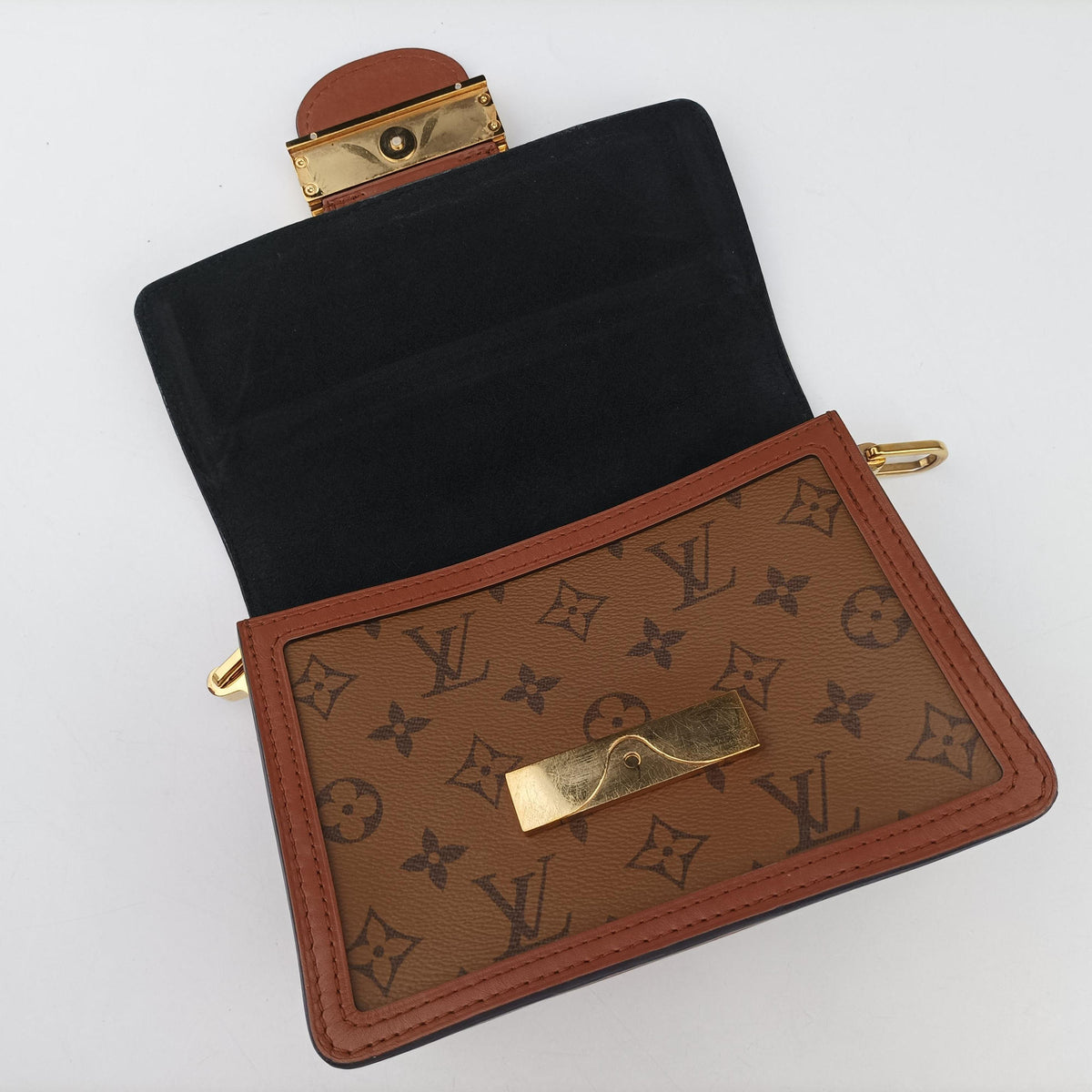 Pre-owned Louis Vuitton DAUPHINE MINI brown Monogram Reverse M45959 shoulderbag | stylenewstar