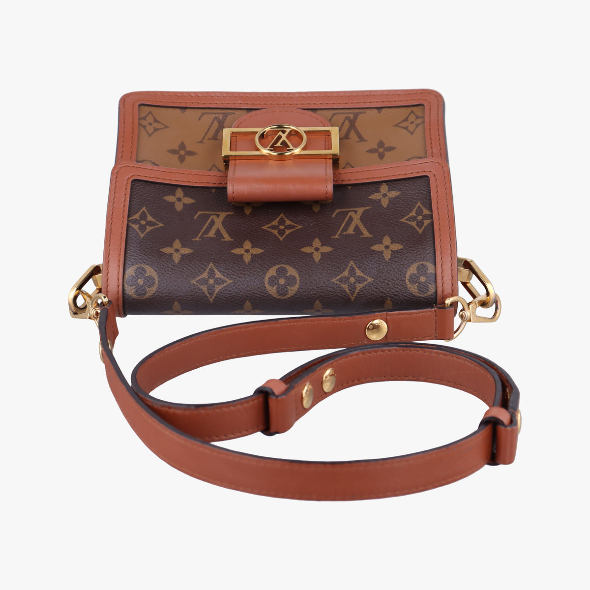 Pre-owned Louis Vuitton DAUPHINE MINI brown Monogram Reverse M45959 shoulderbag | stylenewstar