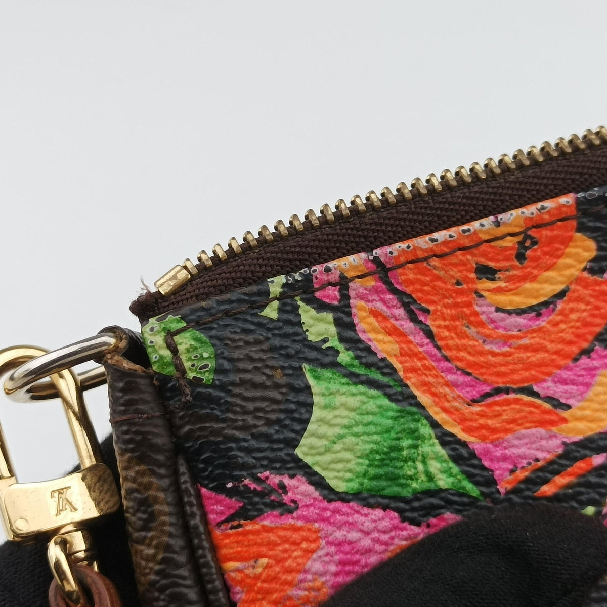 Secondhand Louis Vuitton Pochette Accessoires brown×multi Monogram Canvas M48615 handbag | stylenewstar