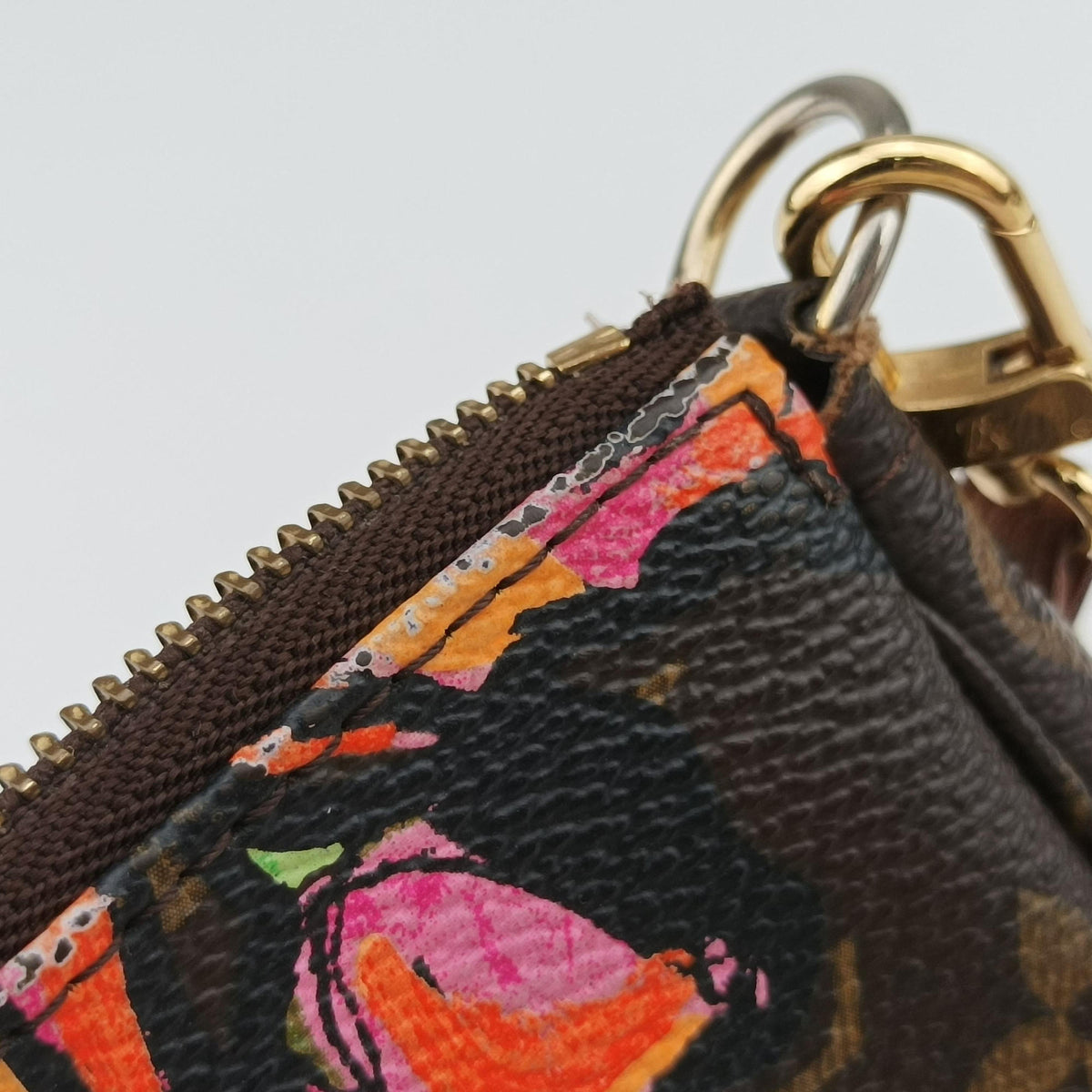 Secondhand Louis Vuitton Pochette Accessoires brown×multi Monogram Canvas M48615 handbag | stylenewstar