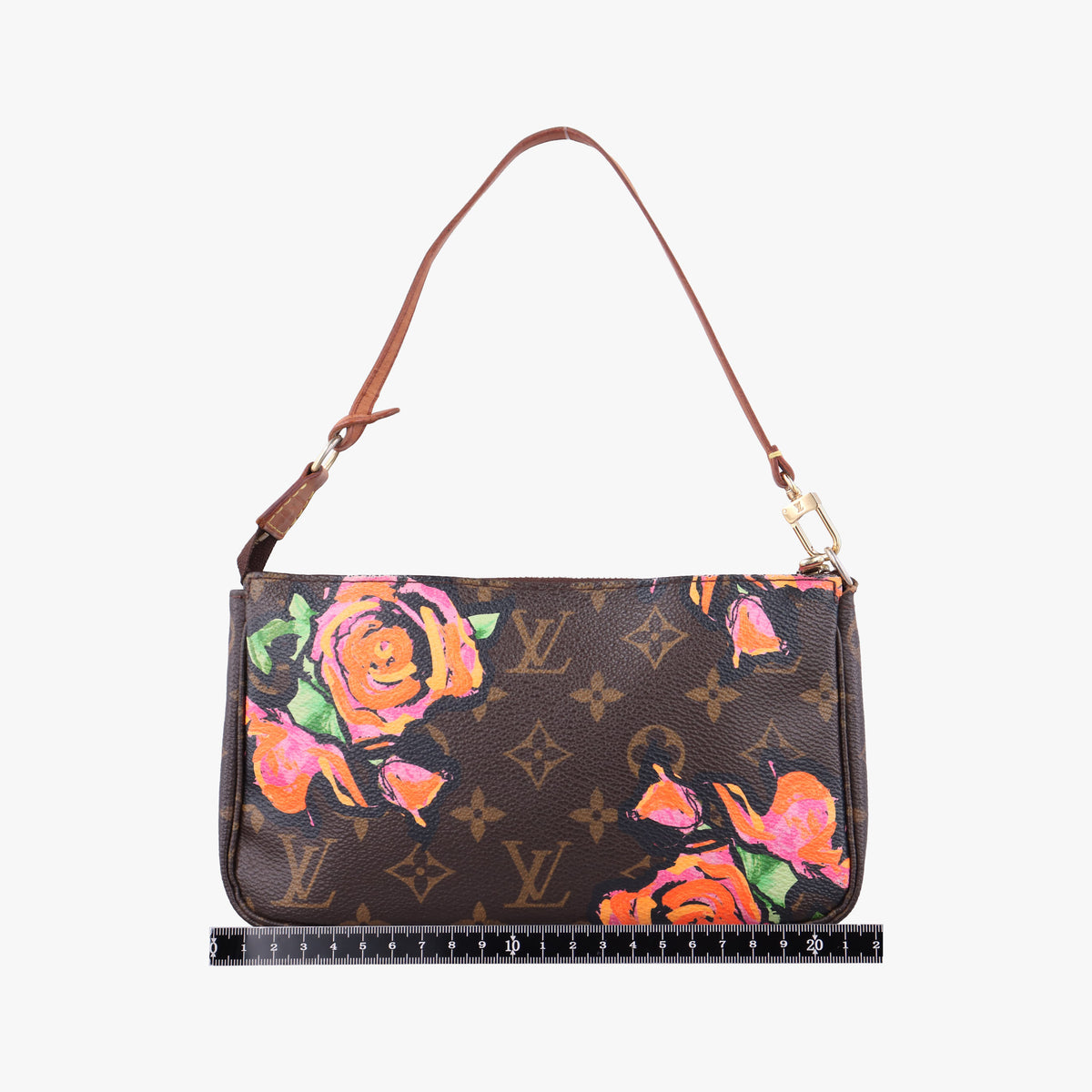 Secondhand Louis Vuitton Pochette Accessoires brown×multi Monogram Canvas M48615 handbag | stylenewstar
