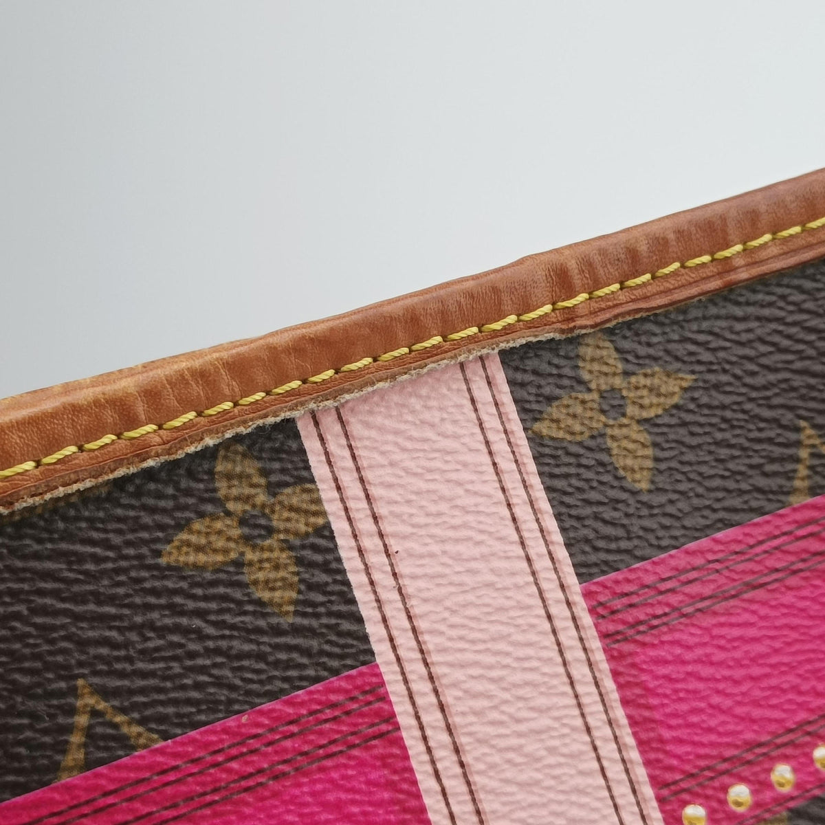 Secondhand Louis Vuitton Neverfull MM Summer Trunk brown×Multicolor Monogram Canvas M41390 handbag | stylenewstar